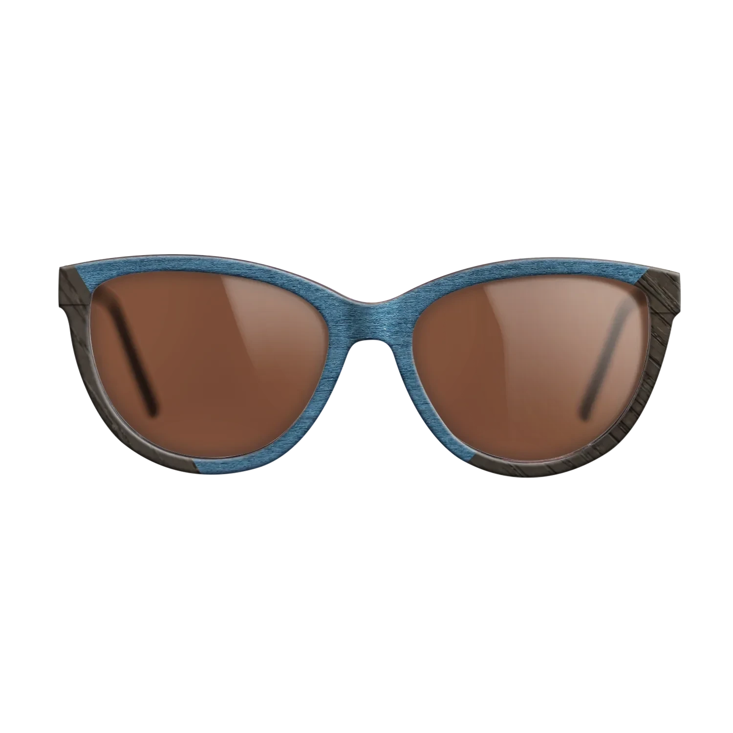 Koa,Fumed Oak,Poplar Dyed: Blue Denim: Angle Cut - The Maiden - Cat - 1022 - SIRIS wood optic