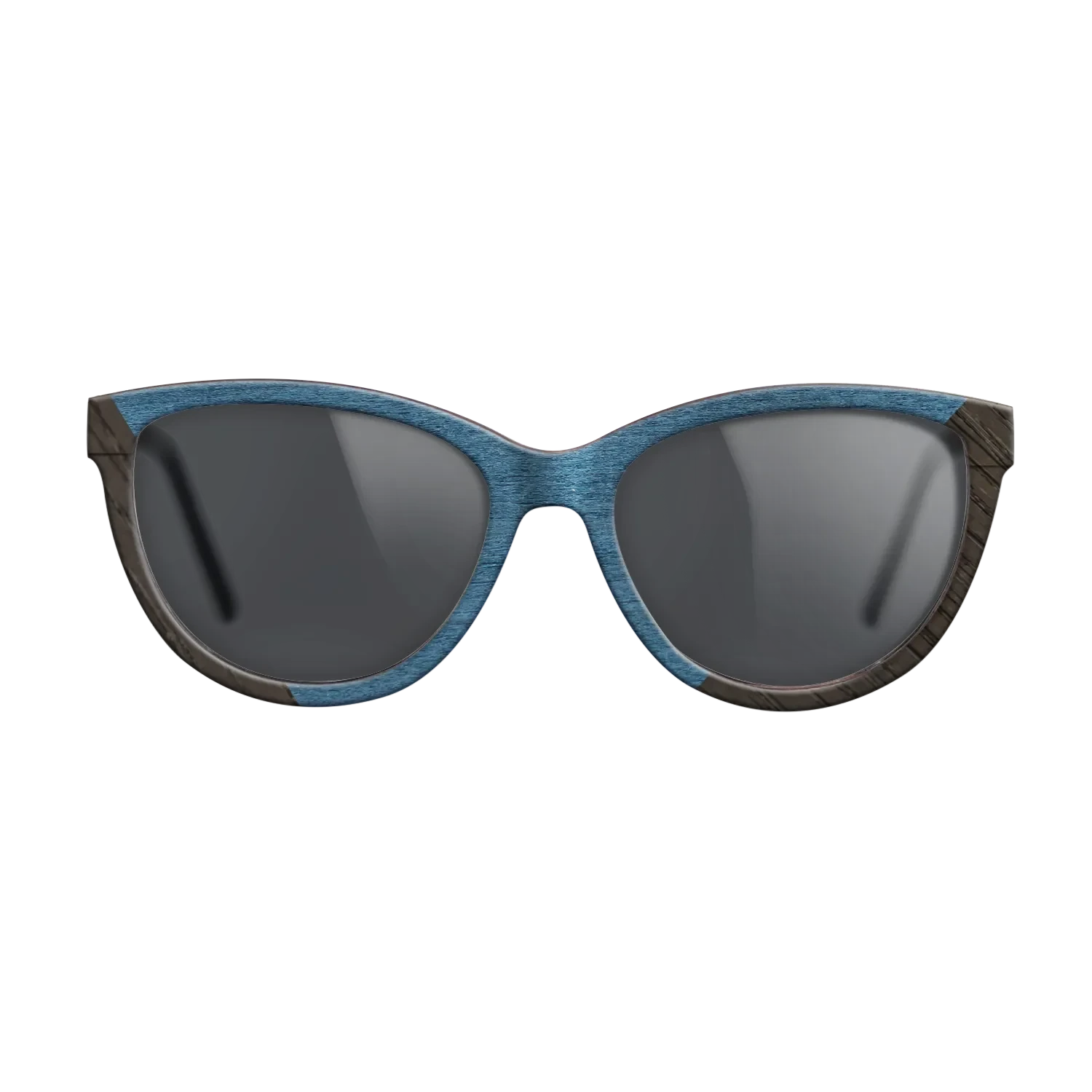 Koa,Fumed Oak,Poplar Dyed: Blue Denim: Angle Cut - The Maiden - Cat - 1022 - SIRIS wood optic
