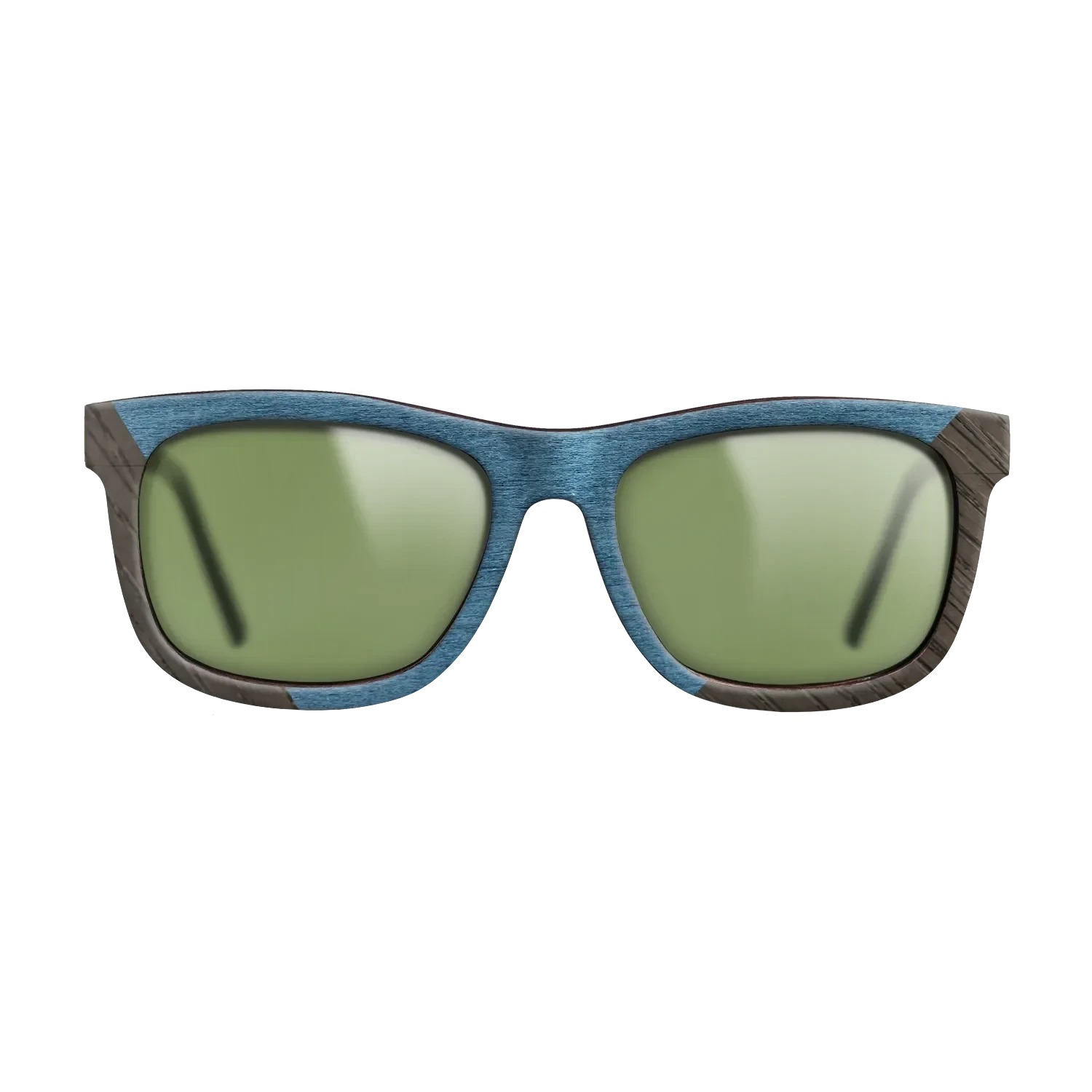 Koa,Fumed Oak,Poplar Dyed: Blue Denim: Angle Cut - The Hero - Square - 1022 - SIRIS wood optic