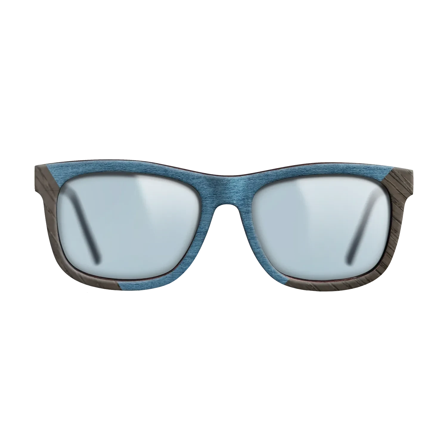 Koa,Fumed Oak,Poplar Dyed: Blue Denim: Angle Cut - The Hero - Square - 1022 - SIRIS wood optic