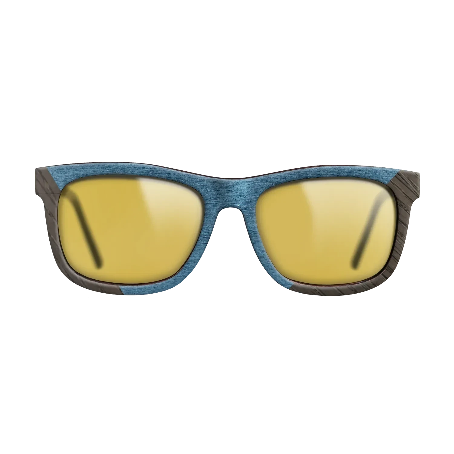 Koa,Fumed Oak,Poplar Dyed: Blue Denim: Angle Cut - The Hero - Square - 1022 - SIRIS wood optic