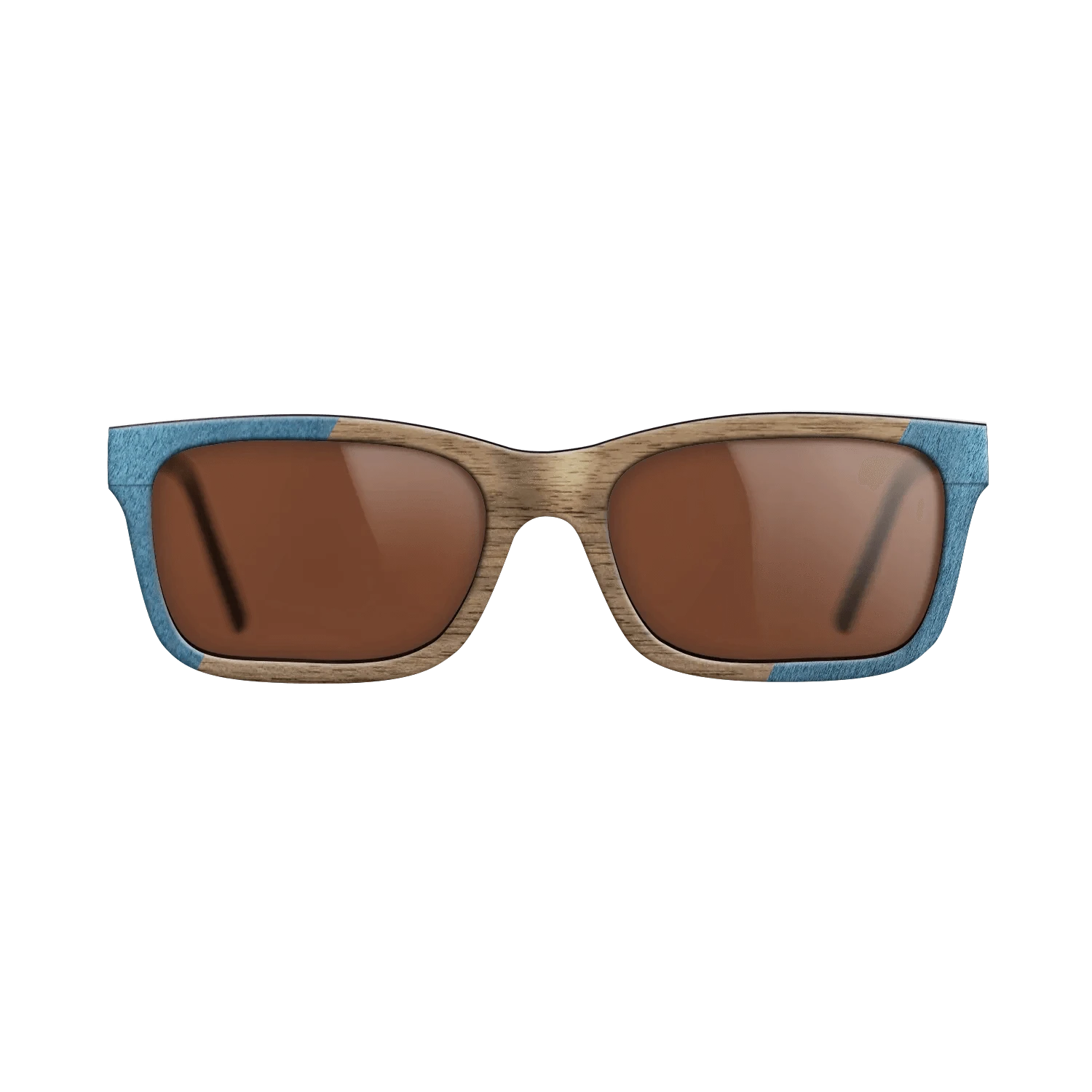 Poplar Dyed: Blue Denim,Walnut: Straight Grain,Fumed Oak: Angle Cut - The Sage - Rectangle - 821 - SIRIS wood optic