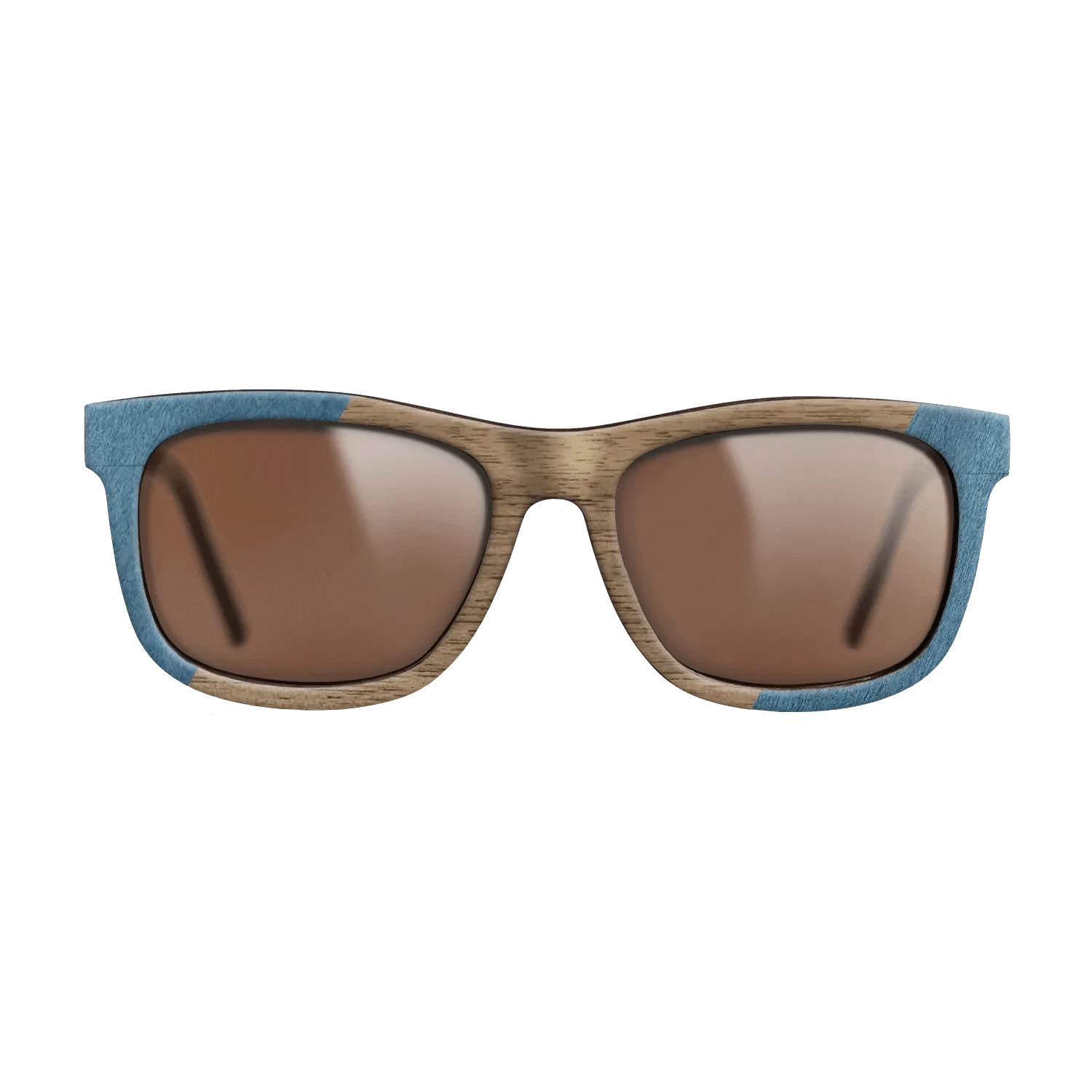 Poplar Dyed: Blue Denim,Walnut: Straight Grain,Fumed Oak: Angle Cut - The Hero - Square - 821 - SIRIS wood optic