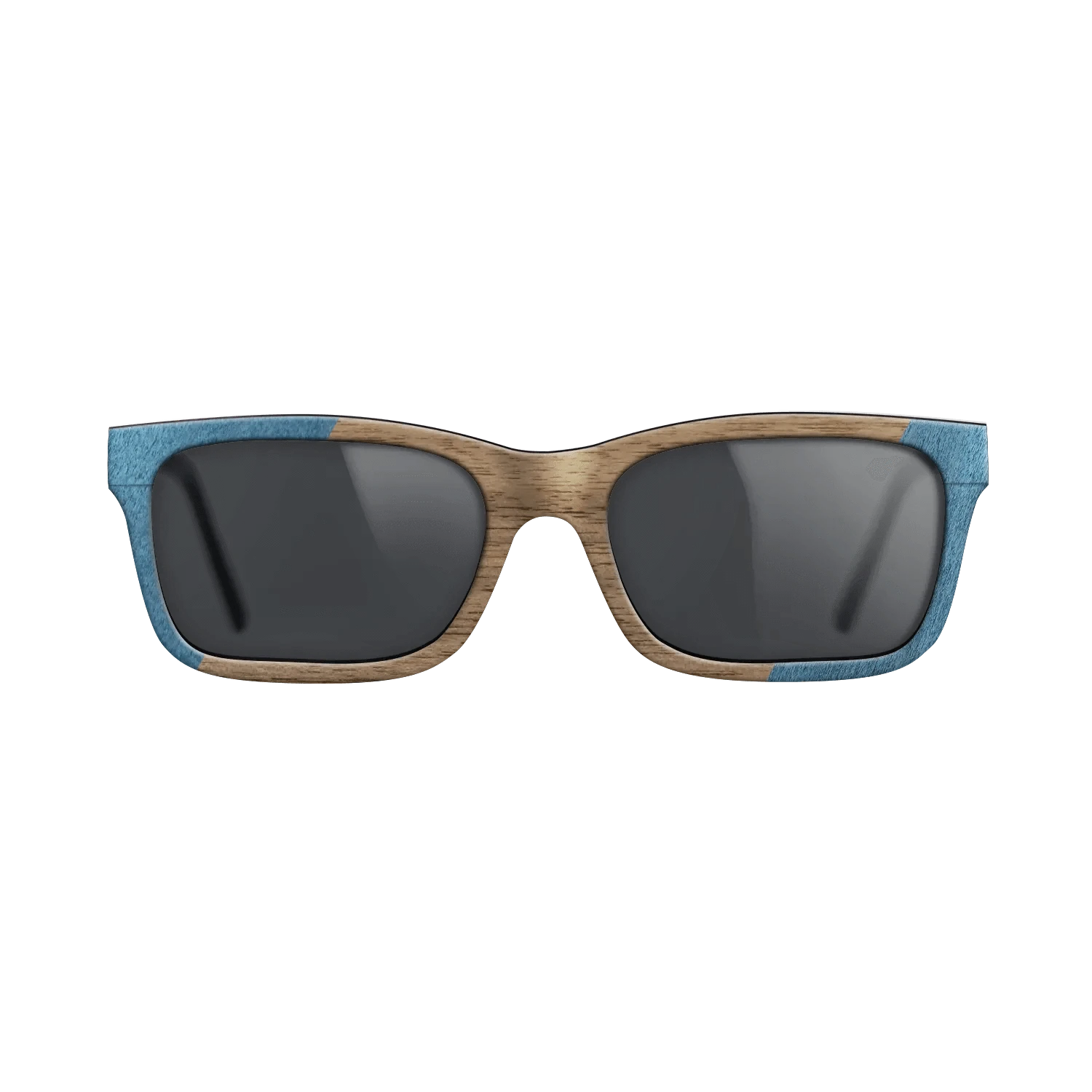 Poplar Dyed: Blue Denim,Walnut: Straight Grain,Fumed Oak: Angle Cut - The Sage - Rectangle - 821 - SIRIS wood optic