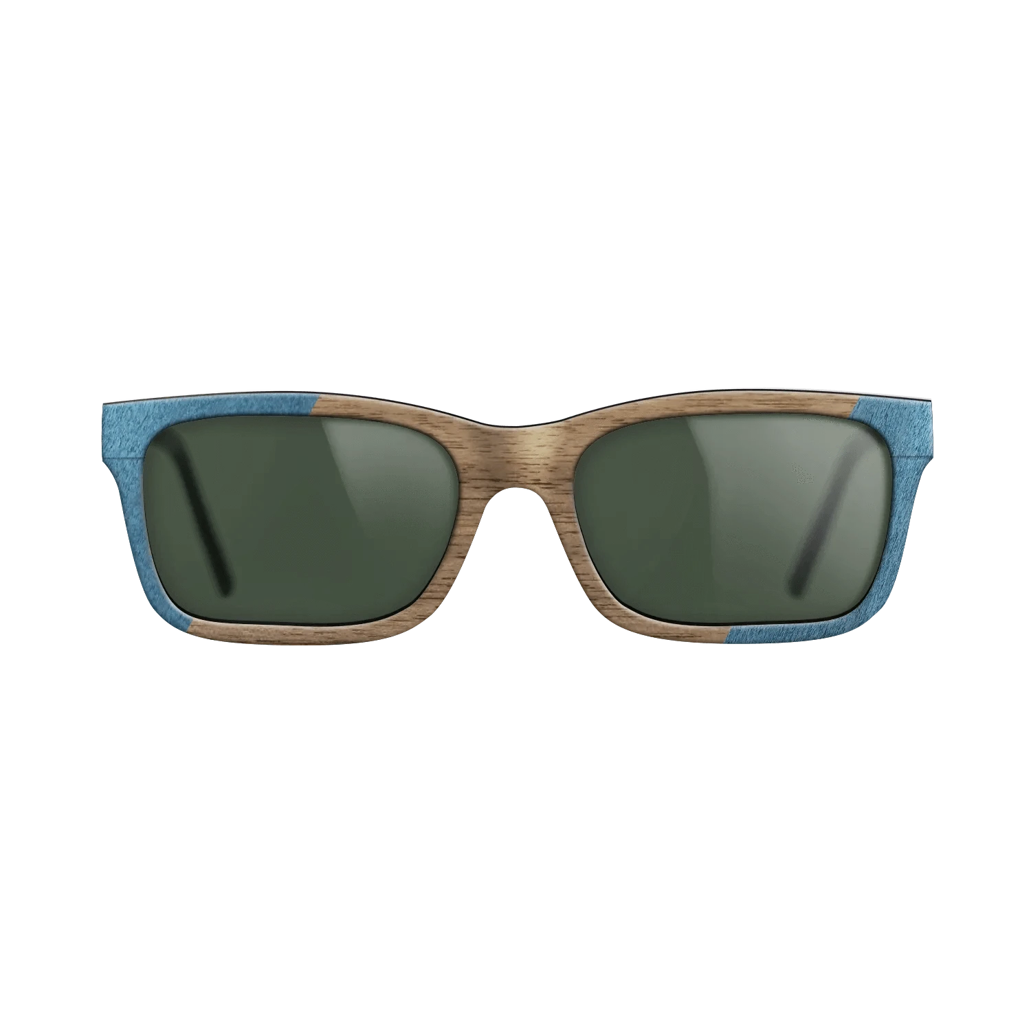 Poplar Dyed: Blue Denim,Walnut: Straight Grain,Fumed Oak: Angle Cut - The Sage - Rectangle - 821 - SIRIS wood optic