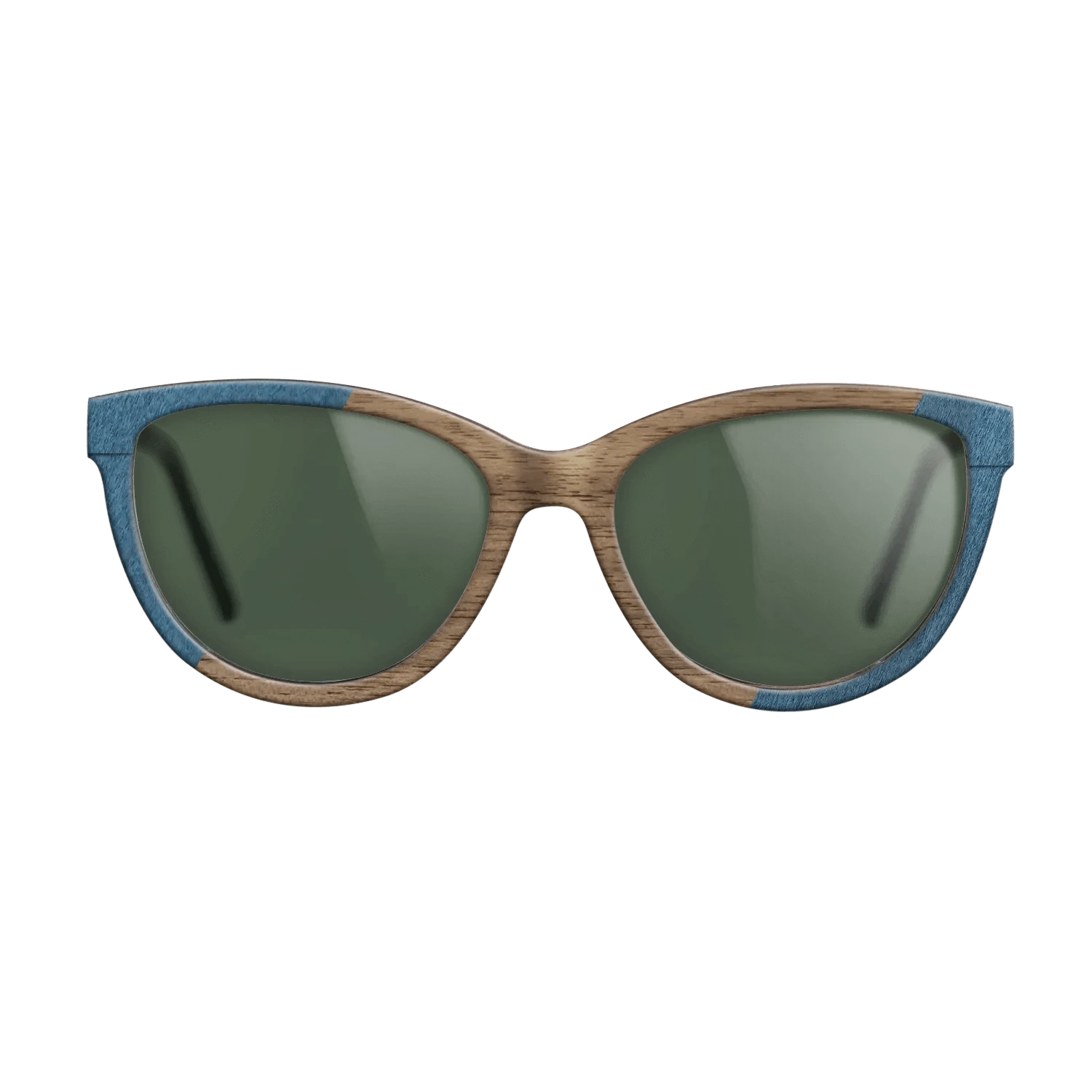 Poplar Dyed: Blue Denim,Walnut: Straight Grain,Fumed Oak: Angle Cut - The Maiden - Cat - 821 - SIRIS wood optic