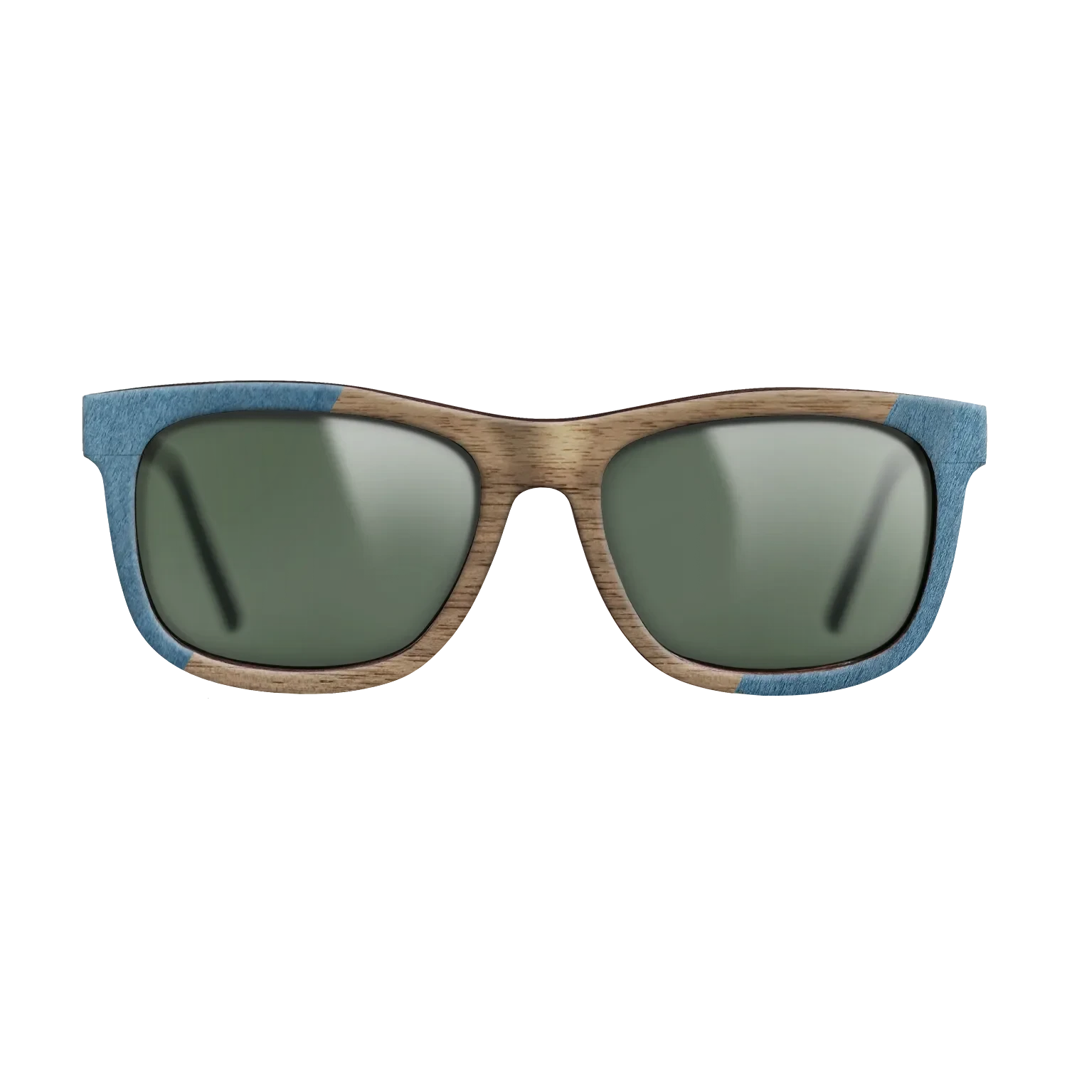 Poplar Dyed: Blue Denim,Walnut: Straight Grain,Fumed Oak: Angle Cut - The Hero - Square - 821 - SIRIS wood optic