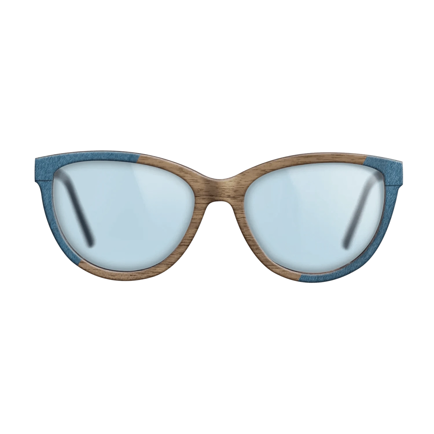 Poplar Dyed: Blue Denim,Walnut: Straight Grain,Fumed Oak: Angle Cut - The Maiden - Cat - 821 - SIRIS wood optic