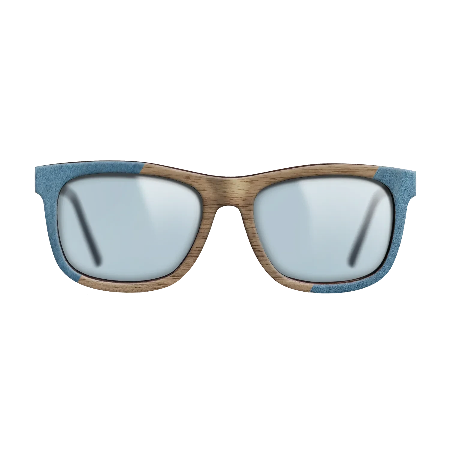 Poplar Dyed: Blue Denim,Walnut: Straight Grain,Fumed Oak: Angle Cut - The Hero - Square - 821 - SIRIS wood optic