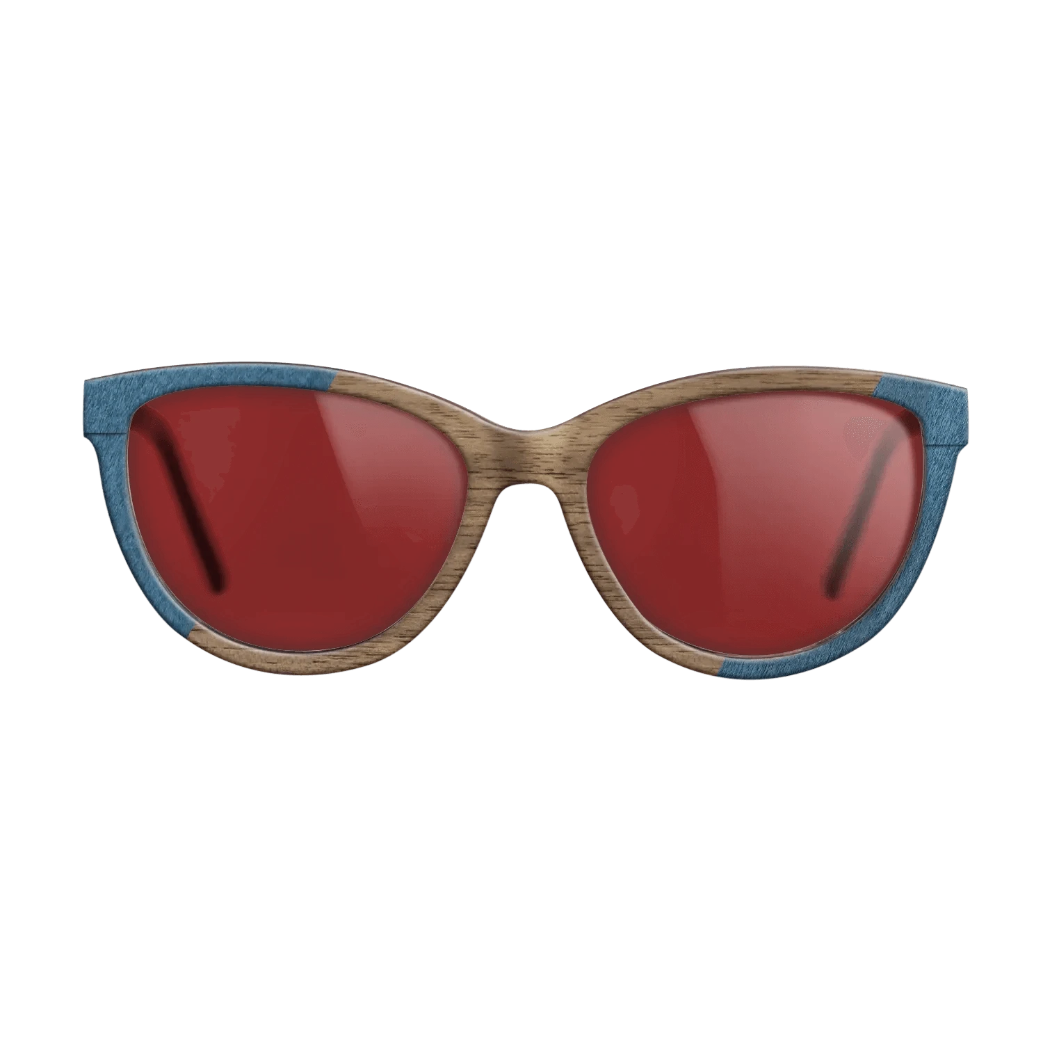 Poplar Dyed: Blue Denim,Walnut: Straight Grain,Fumed Oak: Angle Cut - The Maiden - Cat - 821 - SIRIS wood optic