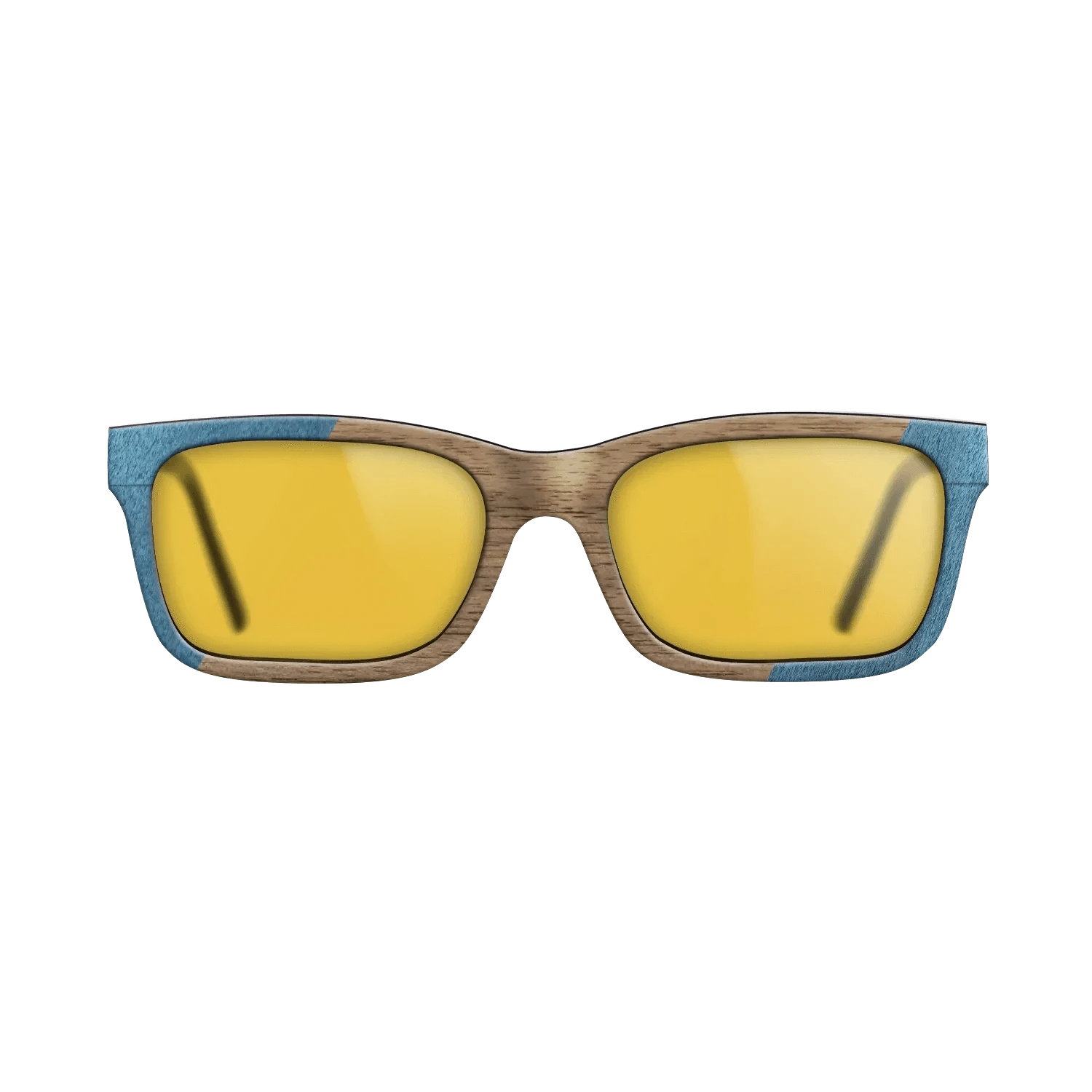 Poplar Dyed: Blue Denim,Walnut: Straight Grain,Fumed Oak: Angle Cut - The Sage - Rectangle - 821 - SIRIS wood optic