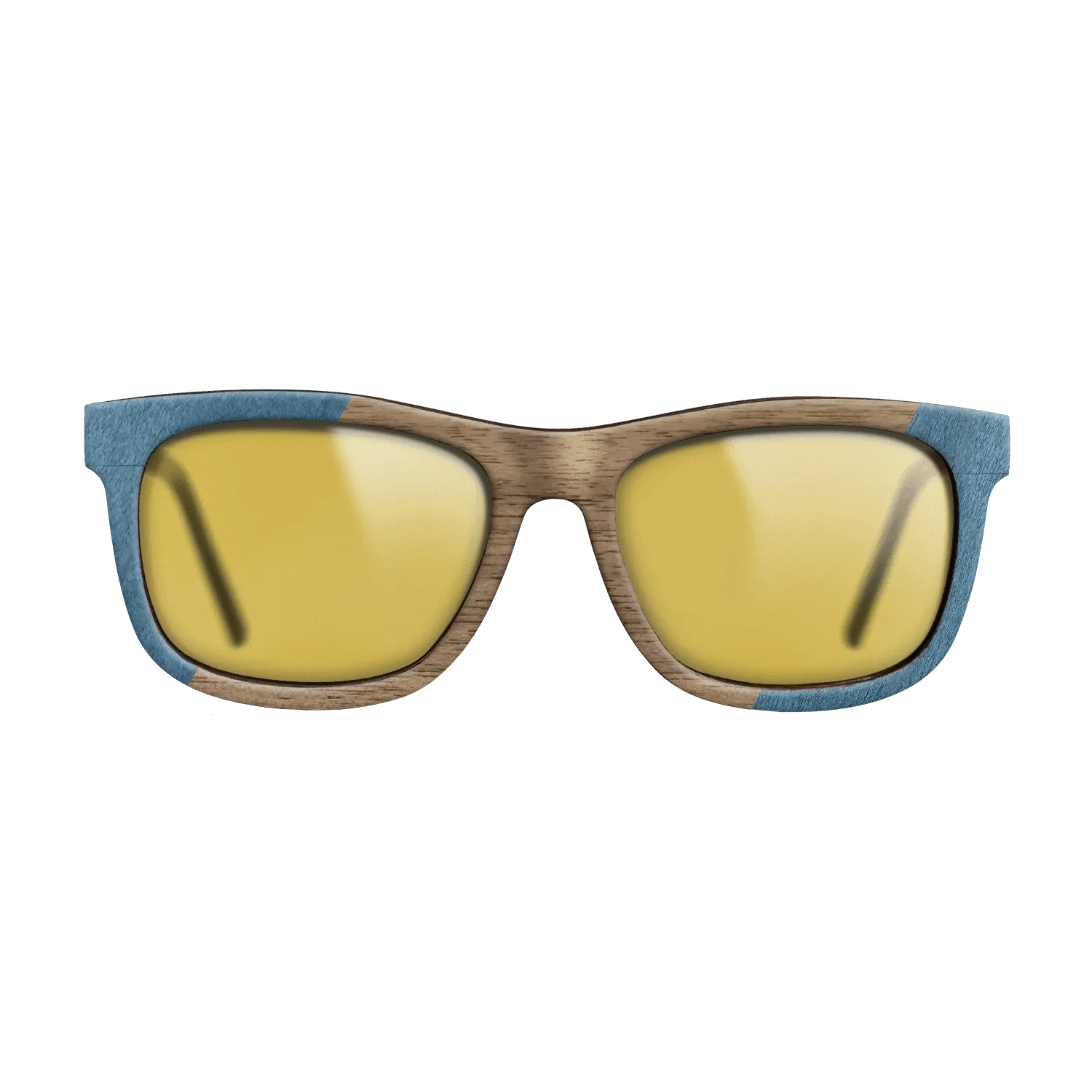 Poplar Dyed: Blue Denim,Walnut: Straight Grain,Fumed Oak: Angle Cut - The Hero - Square - 821 - SIRIS wood optic