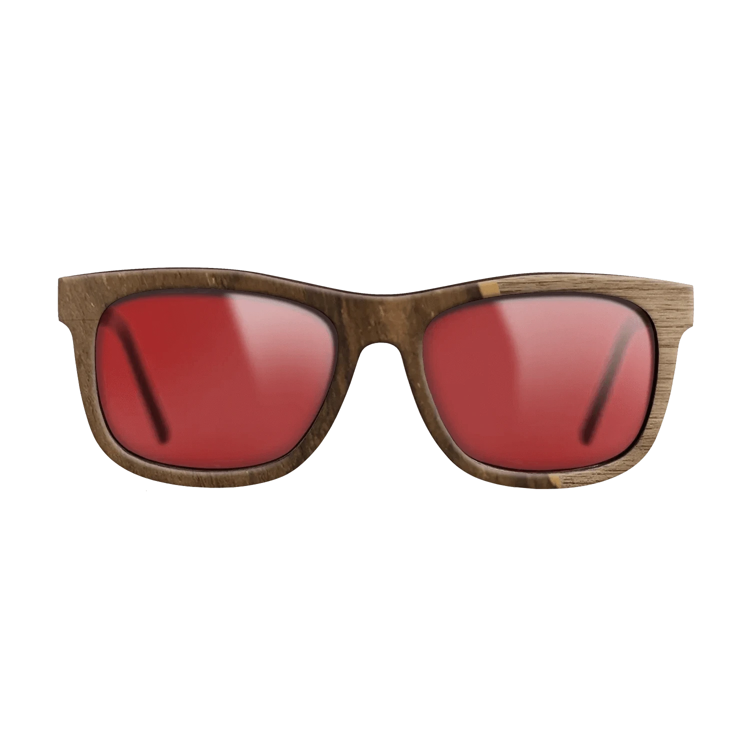 Walnut: Straight Grain,Ziricote Dark Quartered: Angle Cut - The Hero - Square - 1861 - SIRIS wood optic