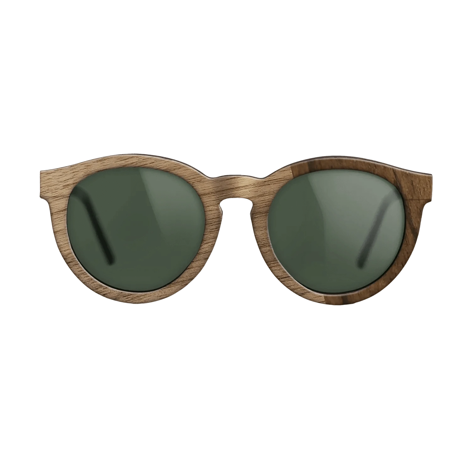 Ziricote Dark Quartered,Wenge,Walnut: Straight Grain: Angle Cut - The Rebel - Round - 1081 - SIRIS wood optic