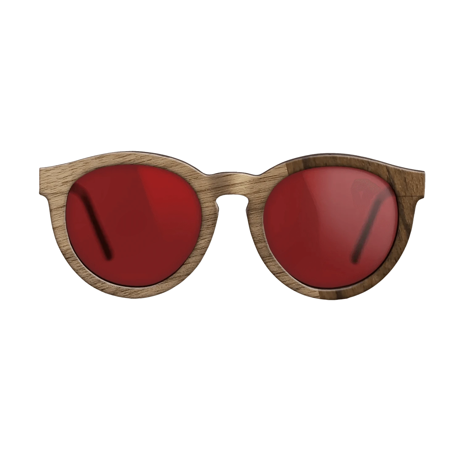 Ziricote Dark Quartered,Wenge,Walnut: Straight Grain: Angle Cut - The Rebel - Round - 1081 - SIRIS wood optic