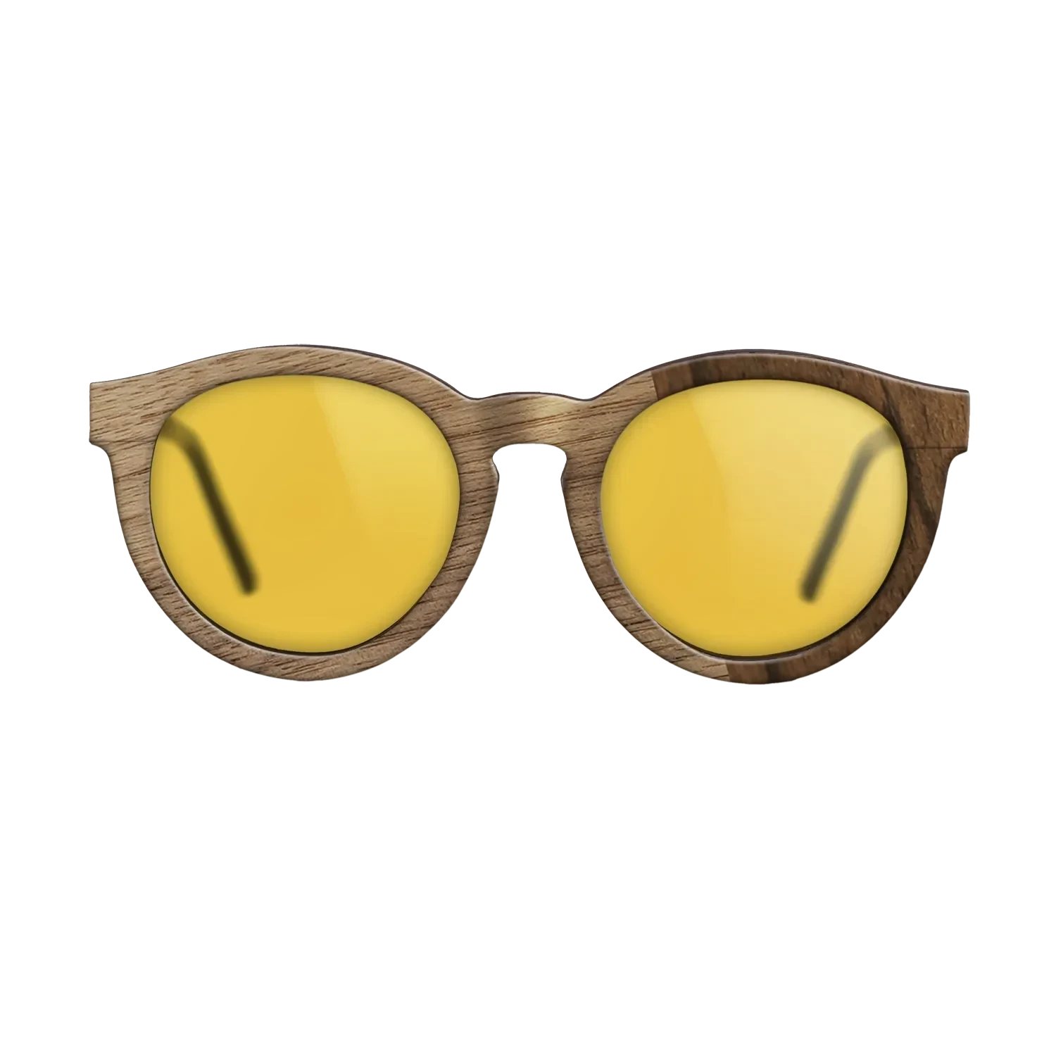 Ziricote Dark Quartered,Wenge,Walnut: Straight Grain: Angle Cut - The Rebel - Round - 1081 - SIRIS wood optic