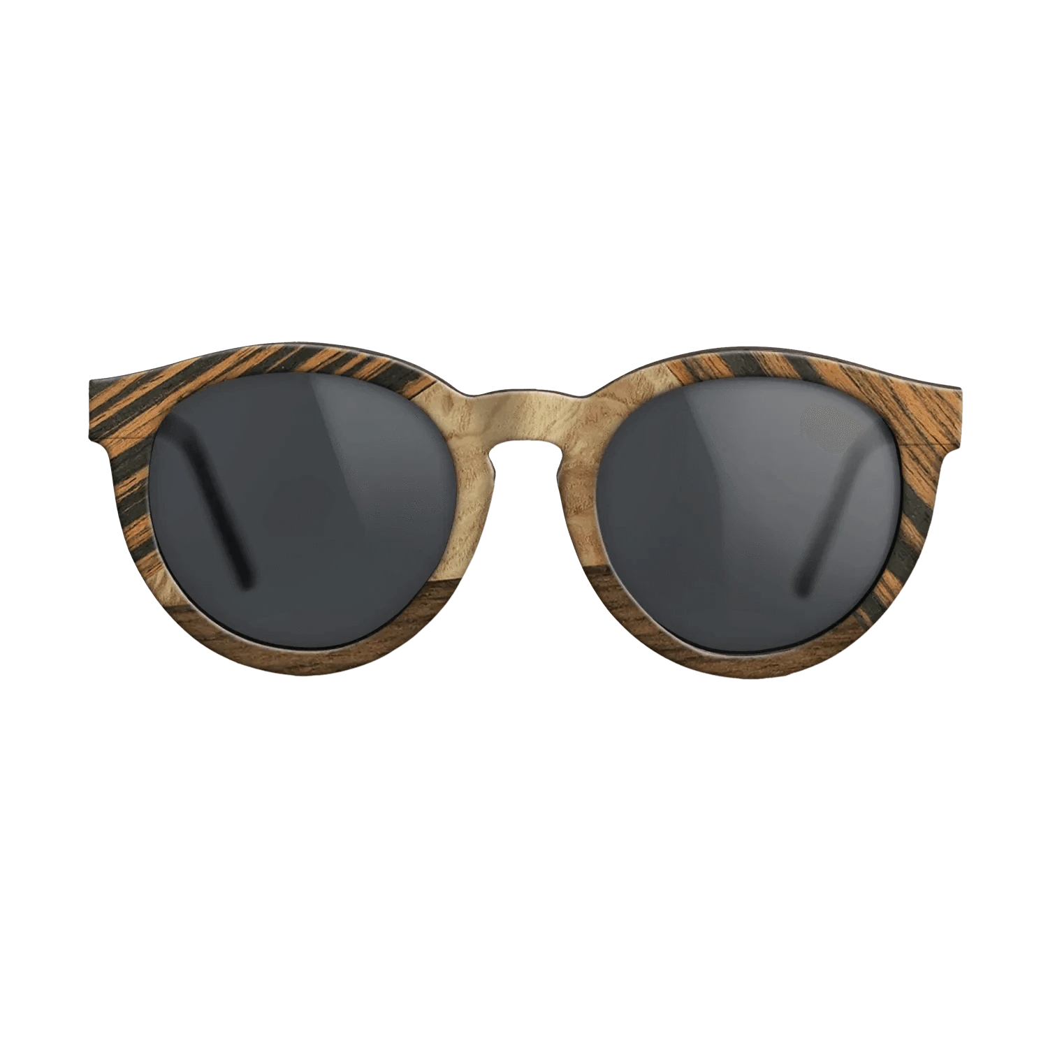 Ziricote Dark Quartered,Walnut: Straight Grain,Italian Ebony,Olive Burl: Bauhaus - The Rebel - Round - 983 - SIRIS wood optic