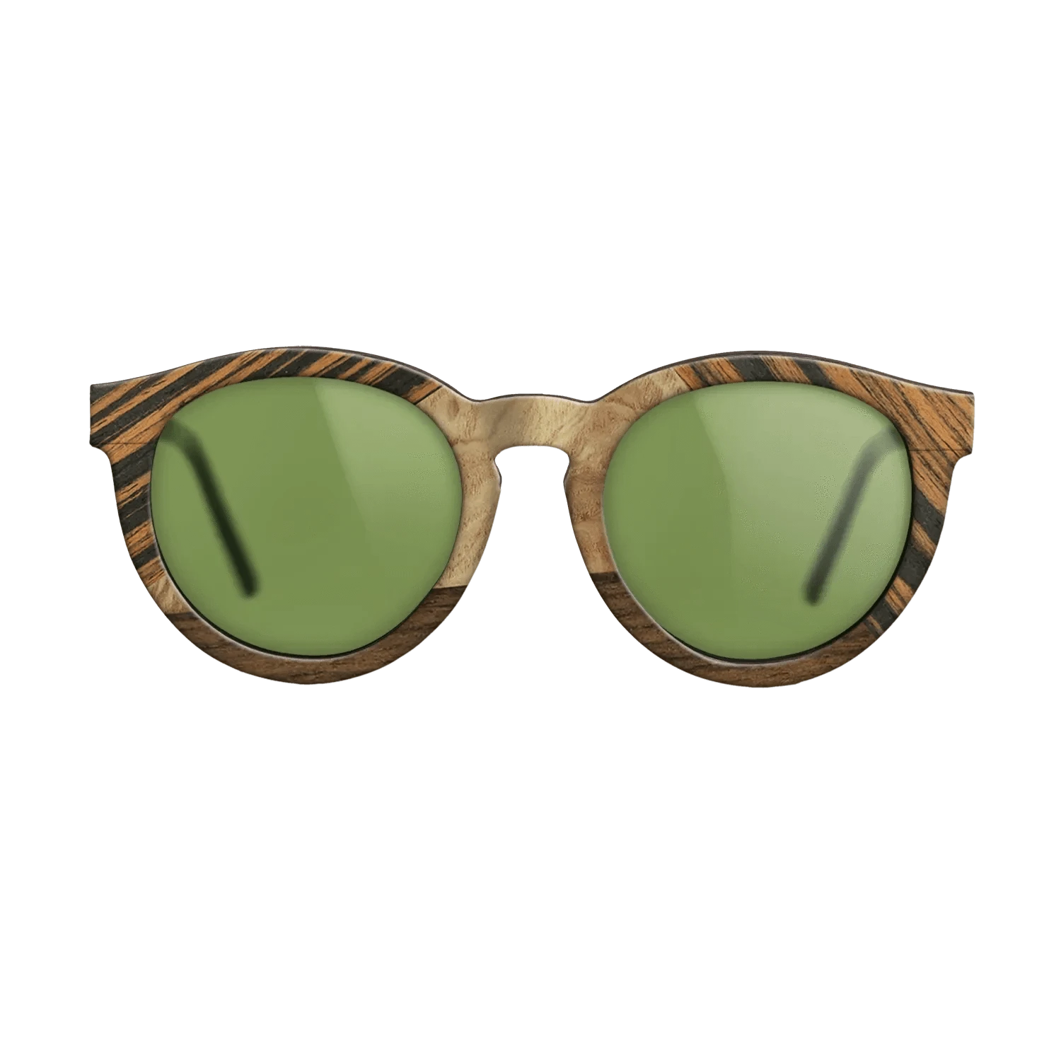 Ziricote Dark Quartered,Walnut: Straight Grain,Italian Ebony,Olive Burl: Bauhaus - The Rebel - Round - 983 - SIRIS wood optic
