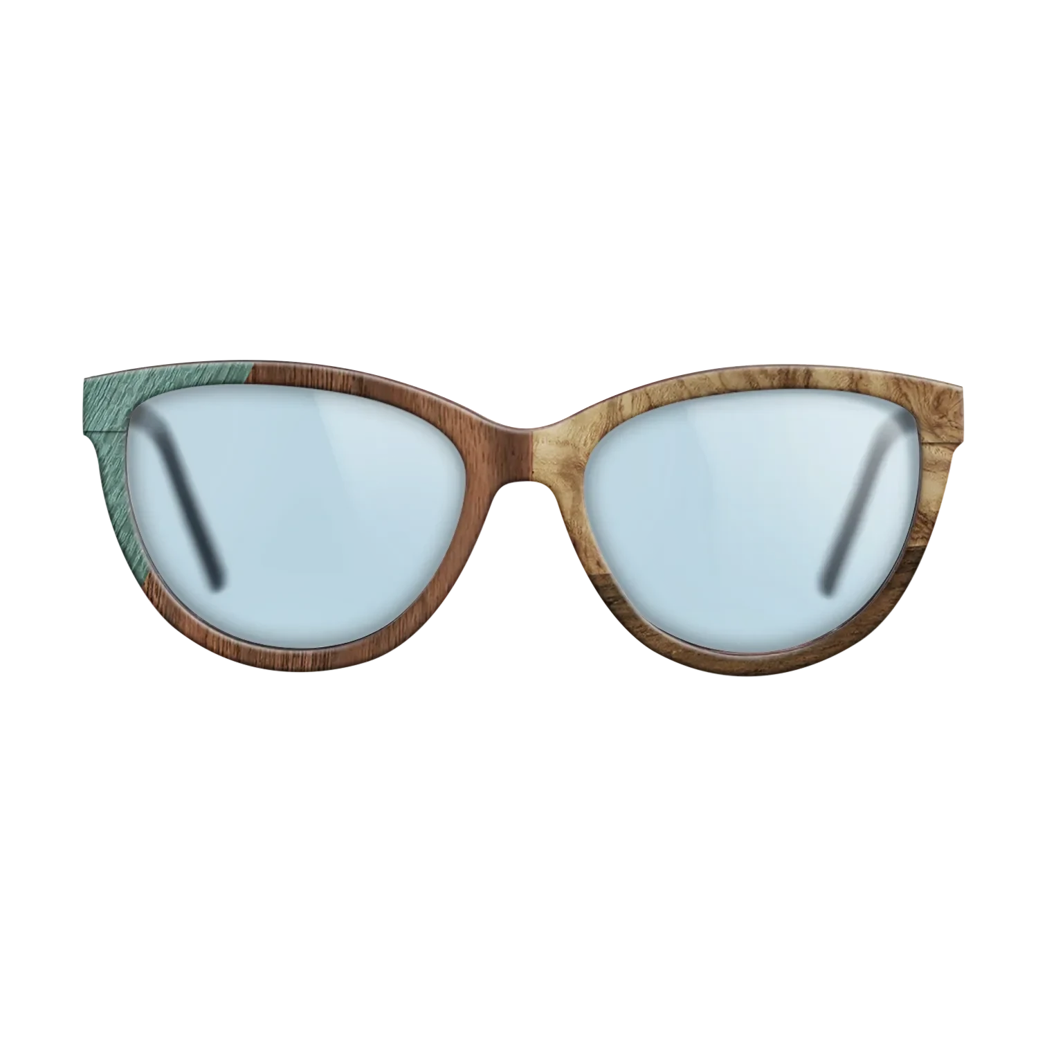 Walnut Claro Light,Poplar Dyed: Baby Blue,Walnut: Straight Grain,Olive Burl,Ziricote Dark Quartered: Bauhaus - The Maiden - Cat - 1141 - SIRIS wood optic