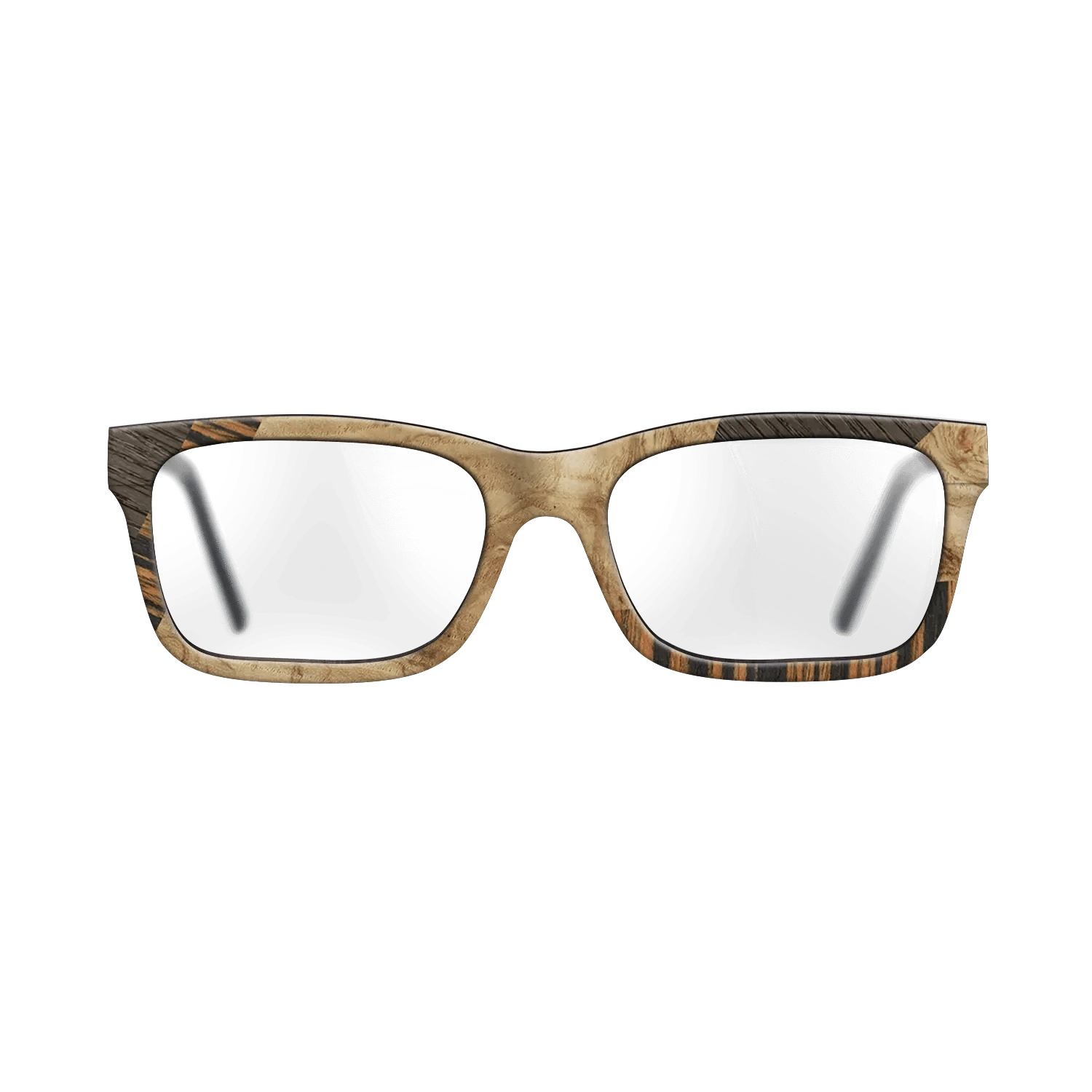 Walnut: Straight Grain,Italian Ebony,Fumed Oak,Olive Burl: Mosaic - The Sage - Rectangle - 1387 - SIRIS wood optic