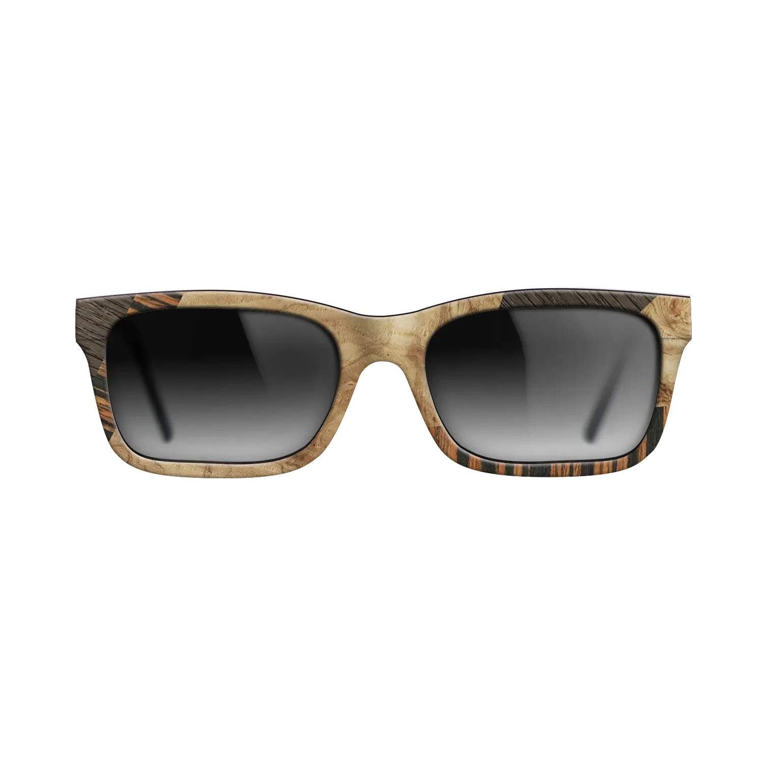 Walnut: Straight Grain,Italian Ebony,Fumed Oak,Olive Burl: Mosaic - The Sage - Rectangle - 1387 - SIRIS wood optic