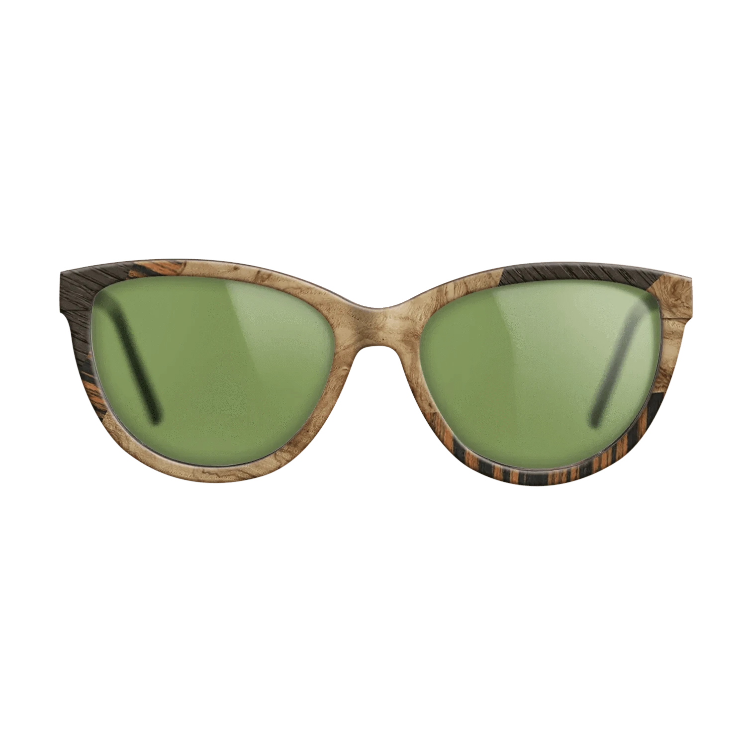 Walnut: Straight Grain,Italian Ebony,Fumed Oak,Olive Burl: Mosaic - The Maiden - Cat - 1387 - SIRIS wood optic