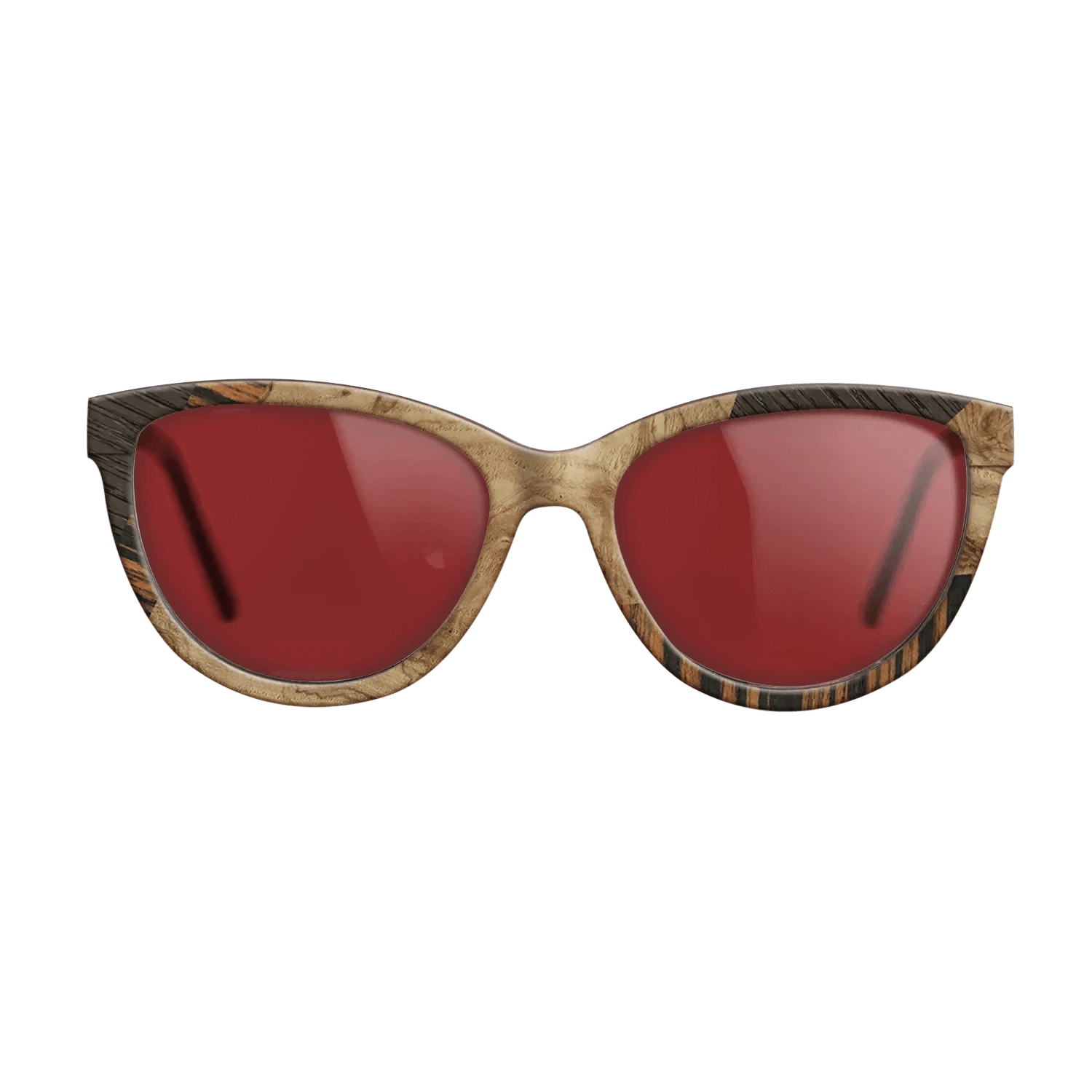 Walnut: Straight Grain,Italian Ebony,Fumed Oak,Olive Burl: Mosaic - The Maiden - Cat - 1387 - SIRIS wood optic