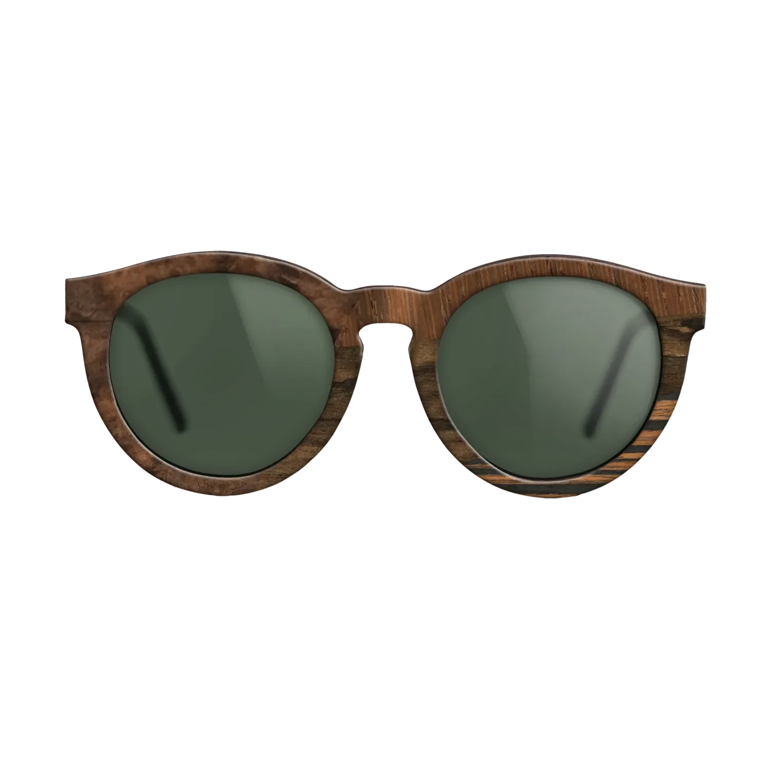 Santos Rosewood Dark,Poplar Dyed: Red,Wenge,Walnut Burl,Ziricote Dark Quartered: Bauhaus - The Rebel - Round - 1013 - SIRIS wood optic