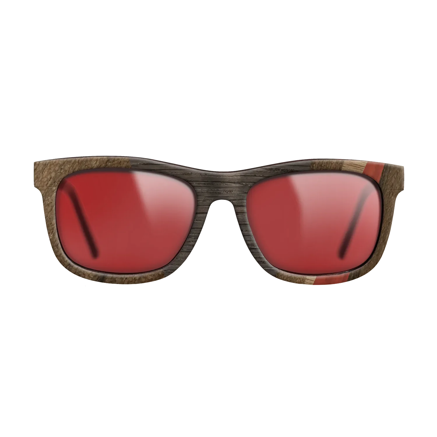 Bloodwood,Ziricote Dark Quartered,Wenge,Fumed Oak,Walnut: Straight Grain: Angle Cut - The Hero - Square - 1007 - SIRIS wood optic