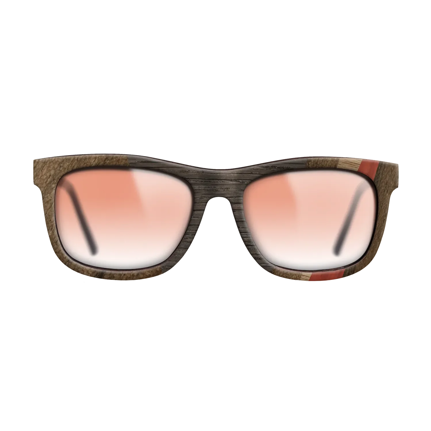 Bloodwood,Ziricote Dark Quartered,Wenge,Fumed Oak,Walnut: Straight Grain: Angle Cut - The Hero - Square - 1007 - SIRIS wood optic