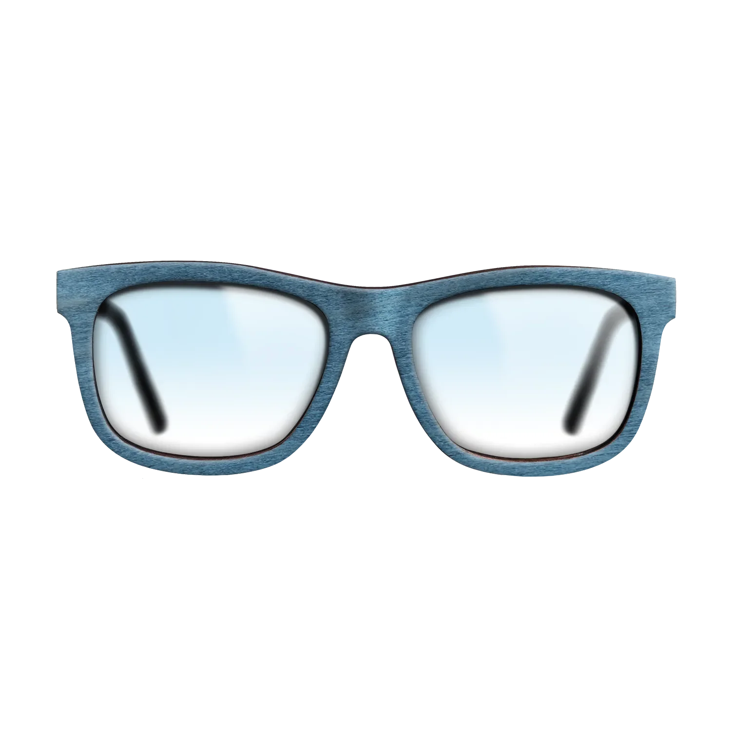 Blue Poplar BlackWalnut Temples - The Hero - Square - 2180  - Chroma - SIRIS wood optic