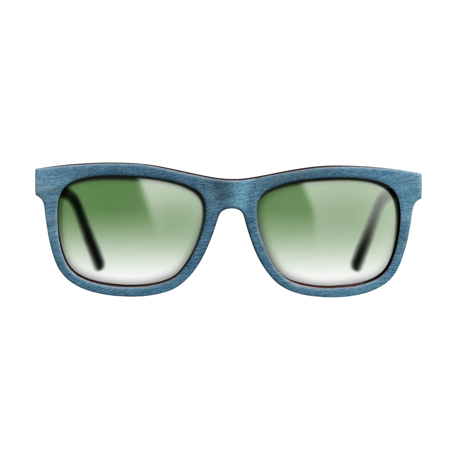 Blue Poplar BlackWalnut Temples - The Hero - Square - 2180  - Chroma - SIRIS wood optic