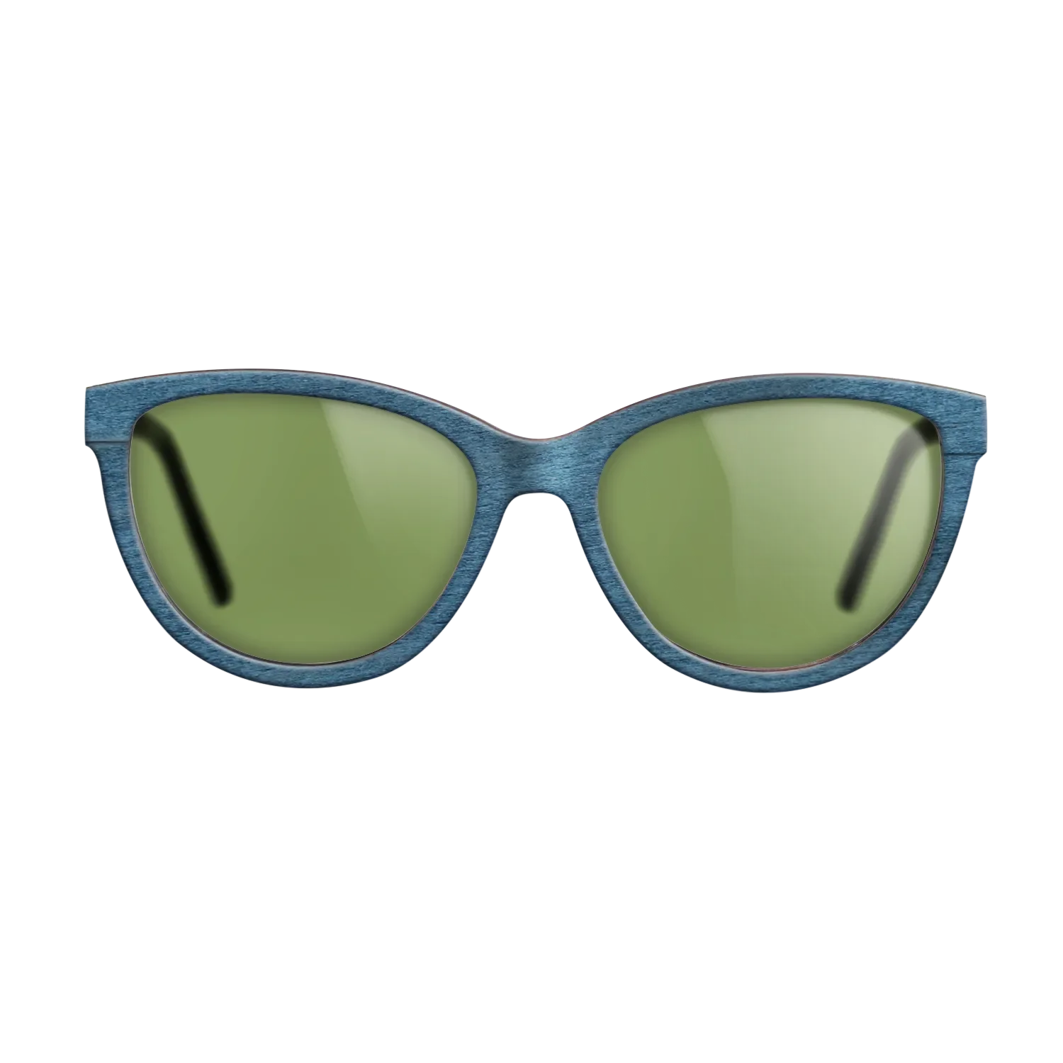Blue Poplar BlackWalnut Temples - The Maiden - Cat - 2180  - Chroma - SIRIS wood optic