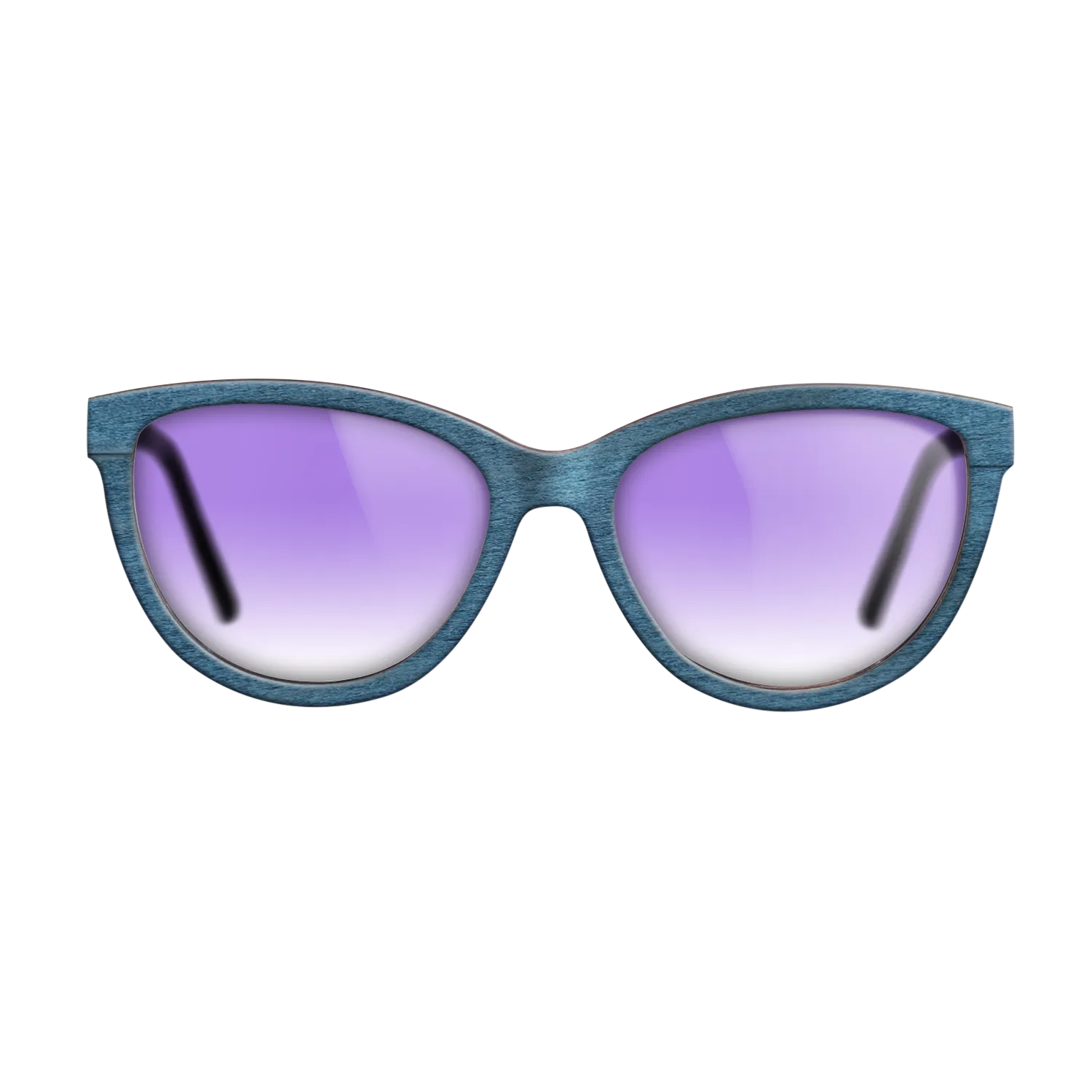 Blue Poplar BlackWalnut Temples - The Maiden - Cat - 2180  - Chroma - SIRIS wood optic