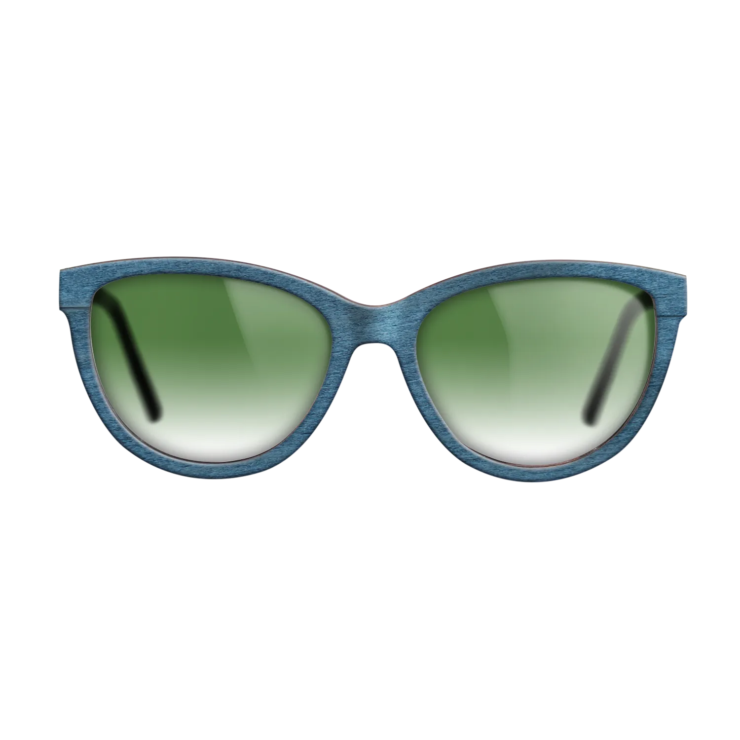 Blue Poplar BlackWalnut Temples - The Maiden - Cat - 2180  - Chroma - SIRIS wood optic