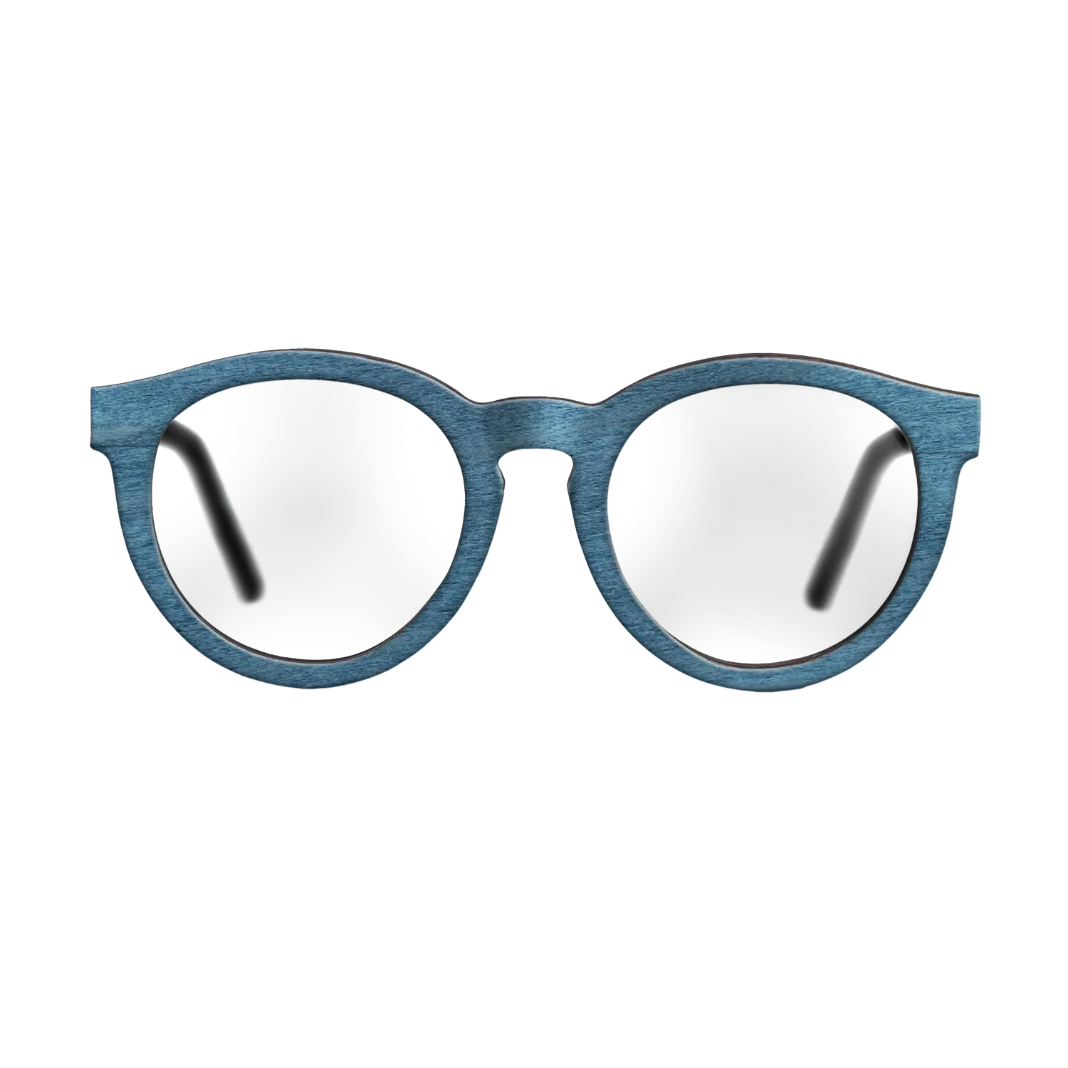 Blue Poplar Walnut Temples - The Rebel - Round - 2099  - Chroma - SIRIS wood optic