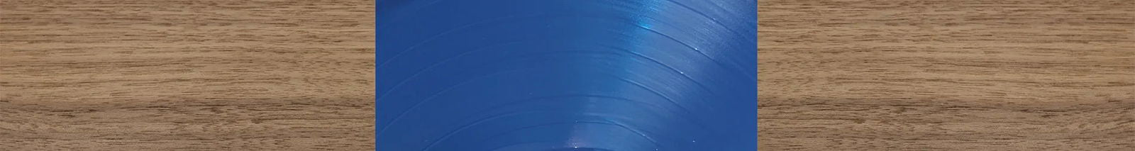 Blue Vinyl Front Walnut - The Rebel - Round - 2212 - SIRIS wood optic