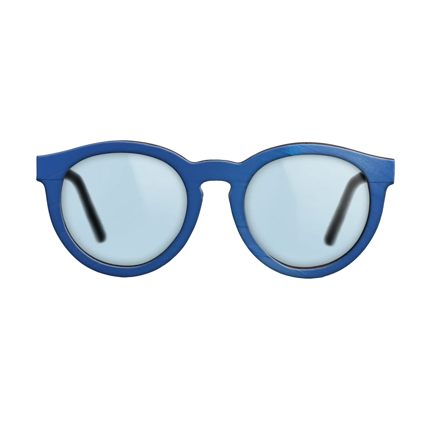 Blue Vinyl Front Walnut - The Rebel - Round - 2212 - SIRIS wood optic