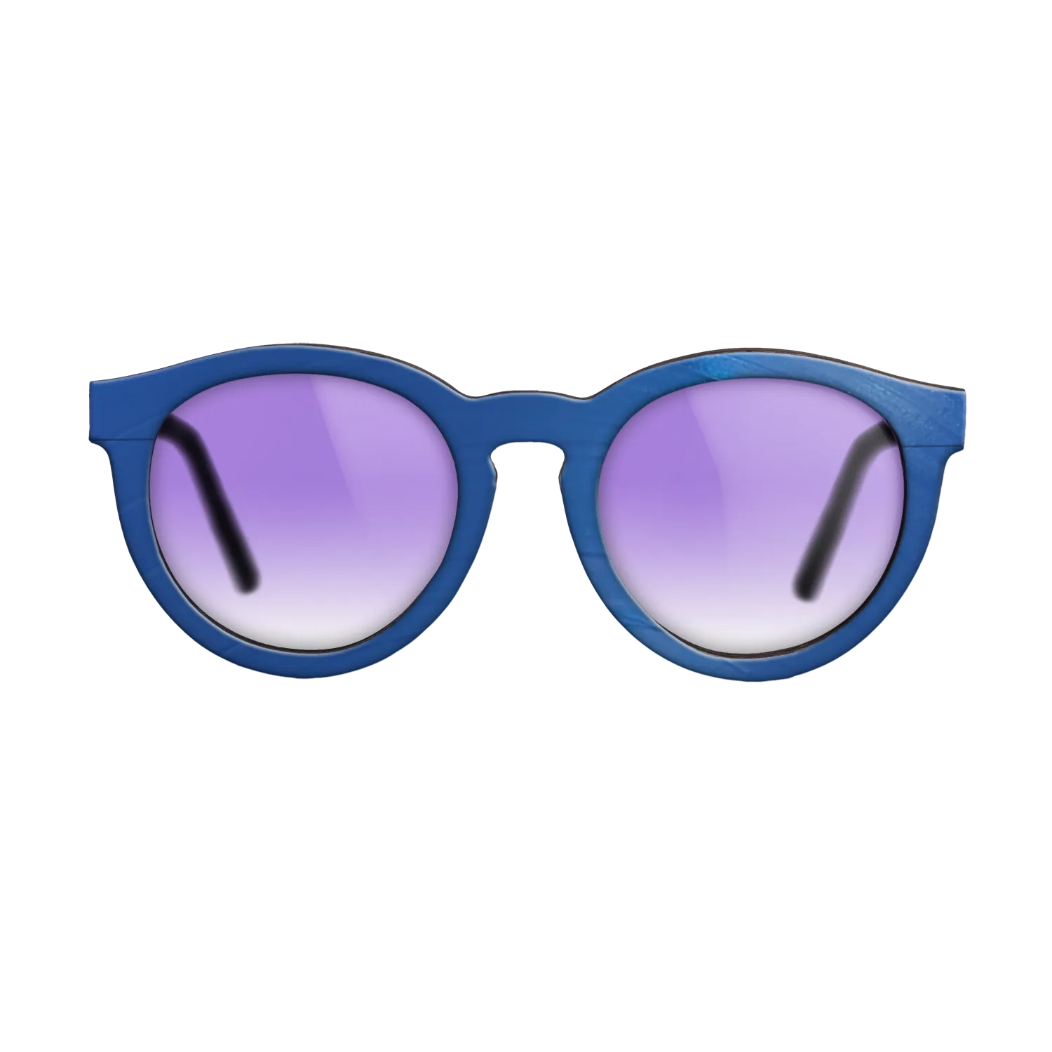 Blue Vinyl Front Walnut - The Rebel - Round - 2212 - SIRIS wood optic