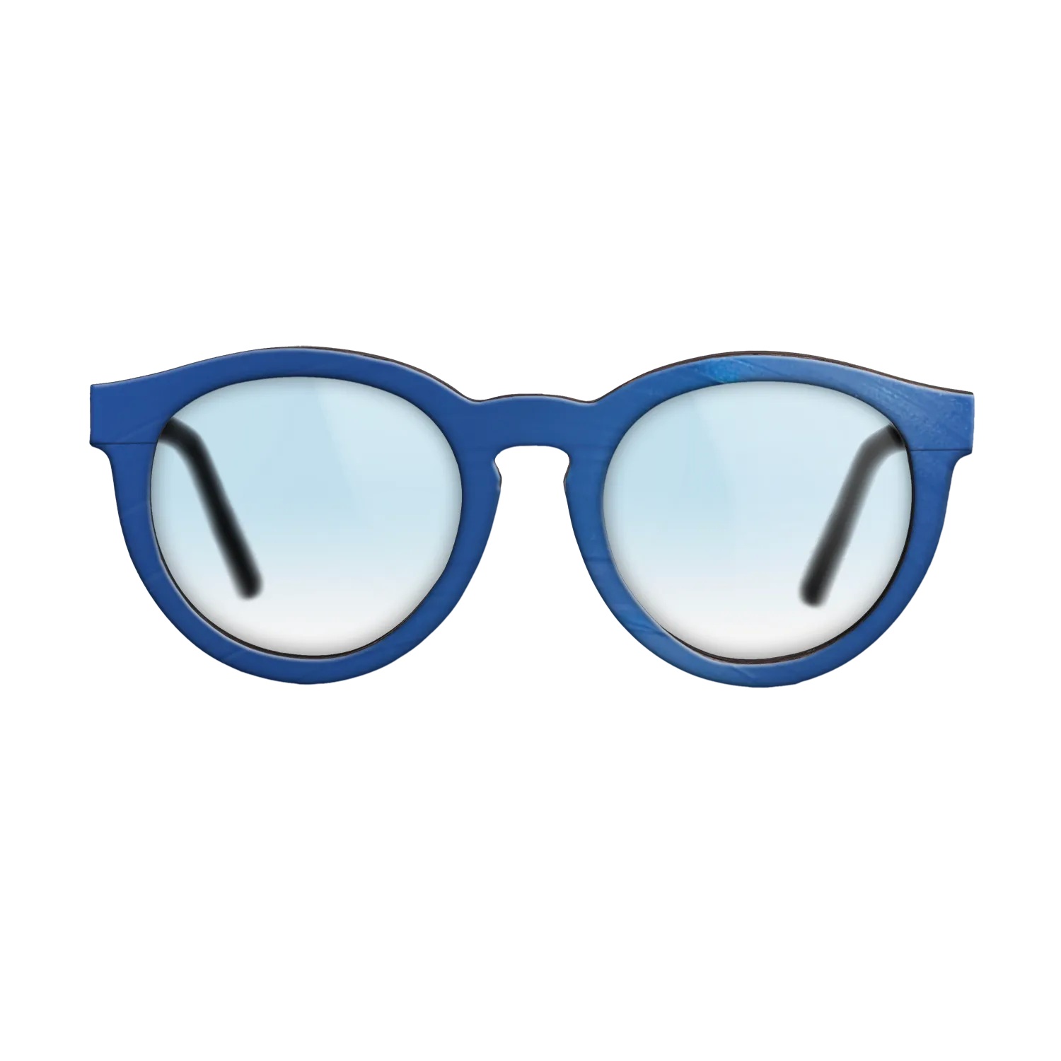Blue Vinyl Front Walnut - The Rebel - Round - 2212 - SIRIS wood optic