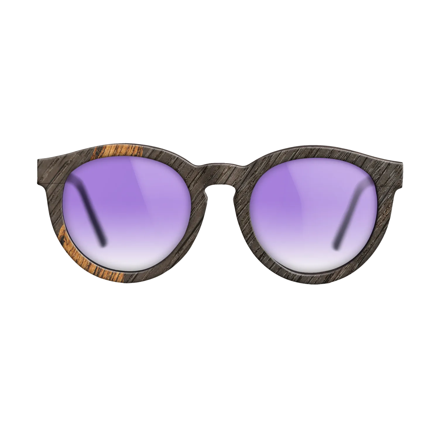 Bocote,Fumed Oak: Angle Cut - The Rebel - Round - SIRIS wood optic
