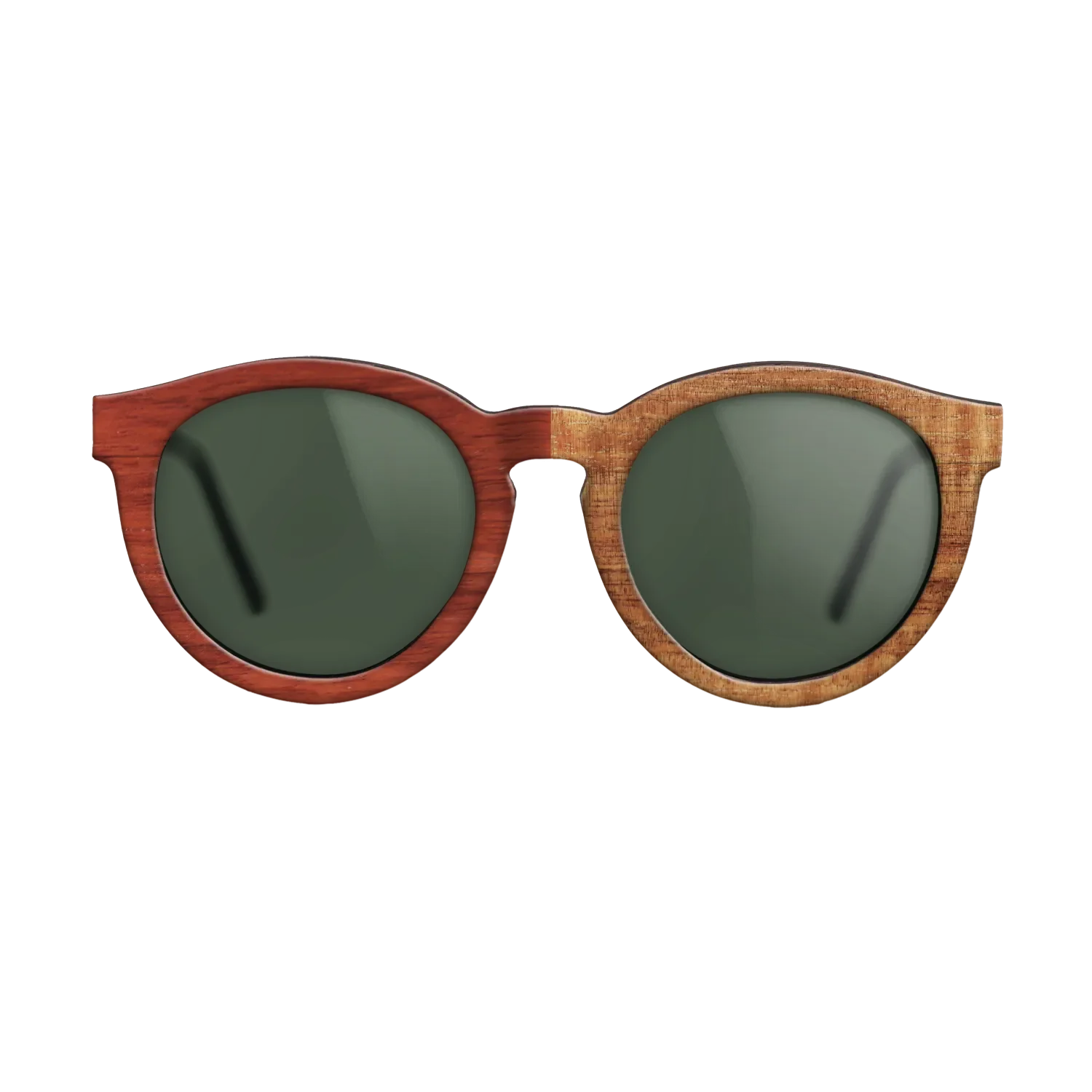 Bocote,Koa,Fumed Eucalyptus,Poplar Dyed: Red: Patch - The Rebel - Round - 1494 - SIRIS wood optic