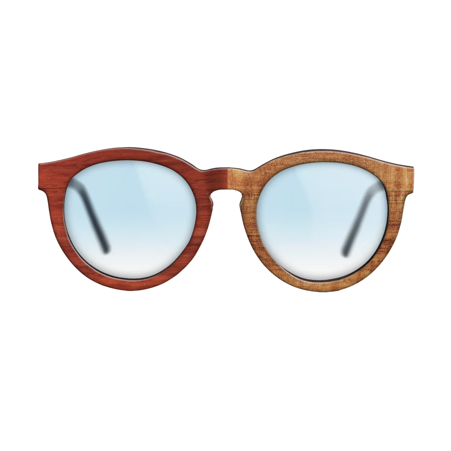 Bocote,Koa,Fumed Eucalyptus,Poplar Dyed: Red: Patch - The Rebel - Round - 1494 - SIRIS wood optic
