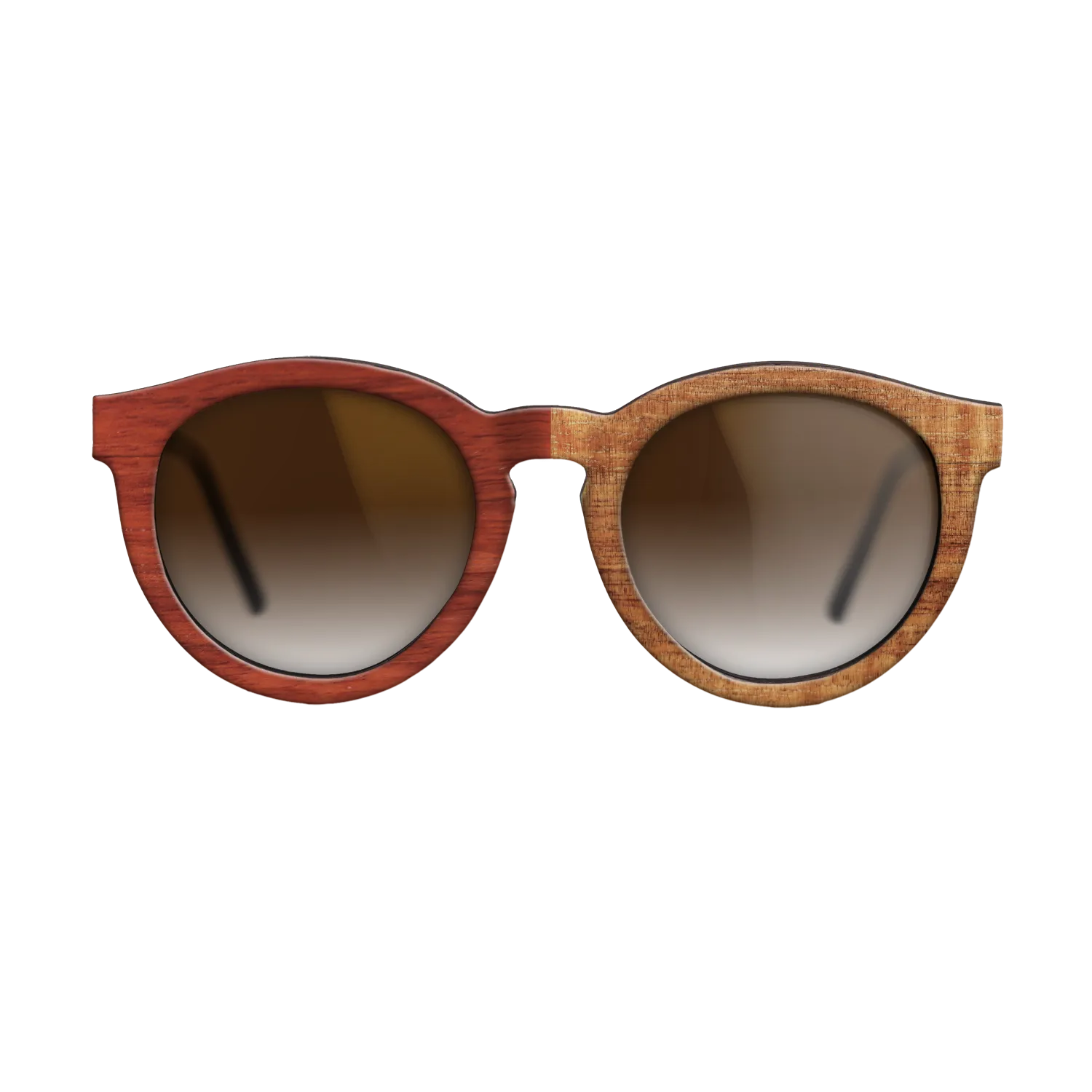 Bocote,Koa,Fumed Eucalyptus,Poplar Dyed: Red: Patch - The Rebel - Round - 1494 - SIRIS wood optic
