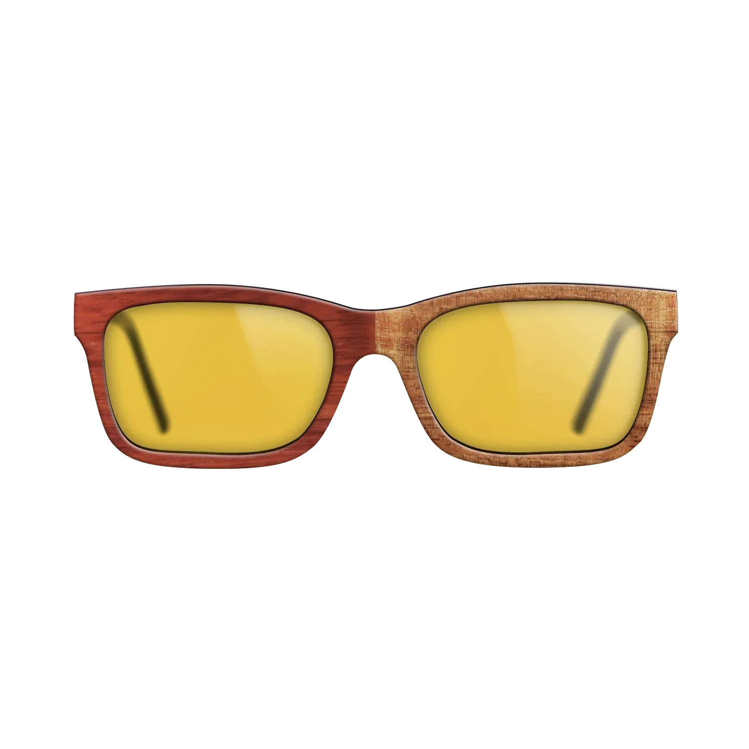 Bocote,Koa,Fumed Eucalyptus,Poplar Dyed: Red: Patch - The Sage - Rectangle - 1494 - SIRIS wood optic