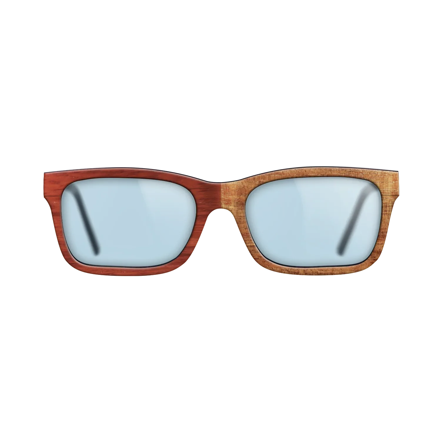 Bocote,Koa,Fumed Eucalyptus,Poplar Dyed: Red: Patch - The Sage - Rectangle - 1494 - SIRIS wood optic