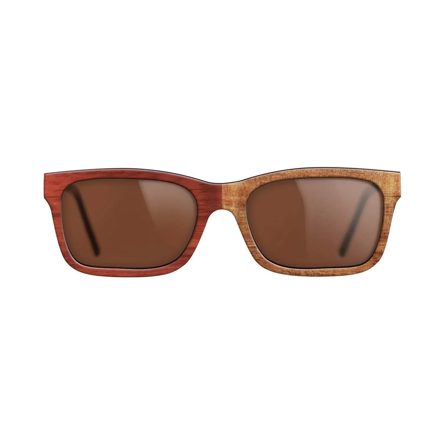 Bocote,Koa,Fumed Eucalyptus,Poplar Dyed: Red: Patch - The Sage - Rectangle - 1494 - SIRIS wood optic
