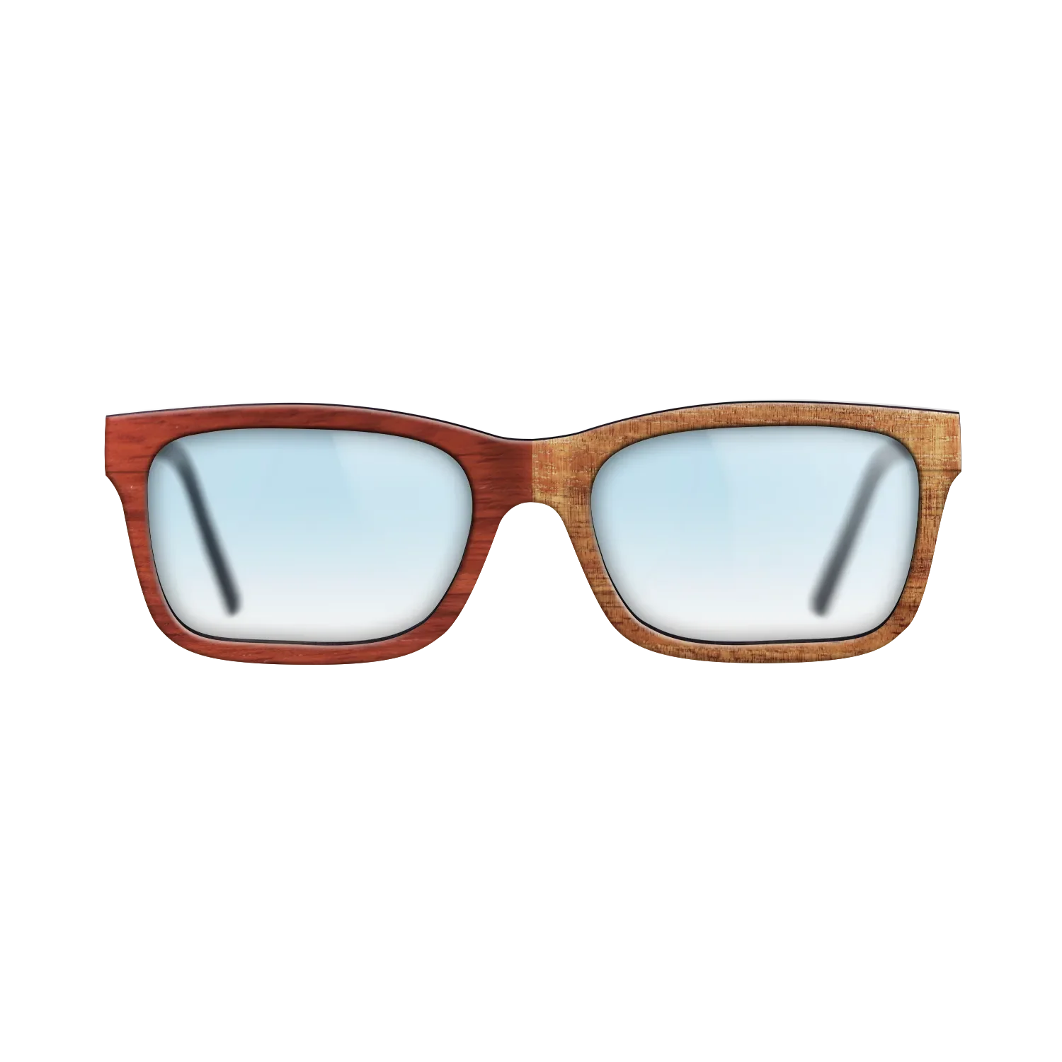 Bocote,Koa,Fumed Eucalyptus,Poplar Dyed: Red: Patch - The Sage - Rectangle - 1494 - SIRIS wood optic