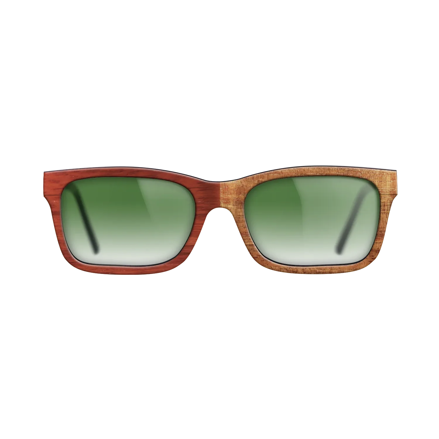 Bocote,Koa,Fumed Eucalyptus,Poplar Dyed: Red: Patch - The Sage - Rectangle - 1494 - SIRIS wood optic