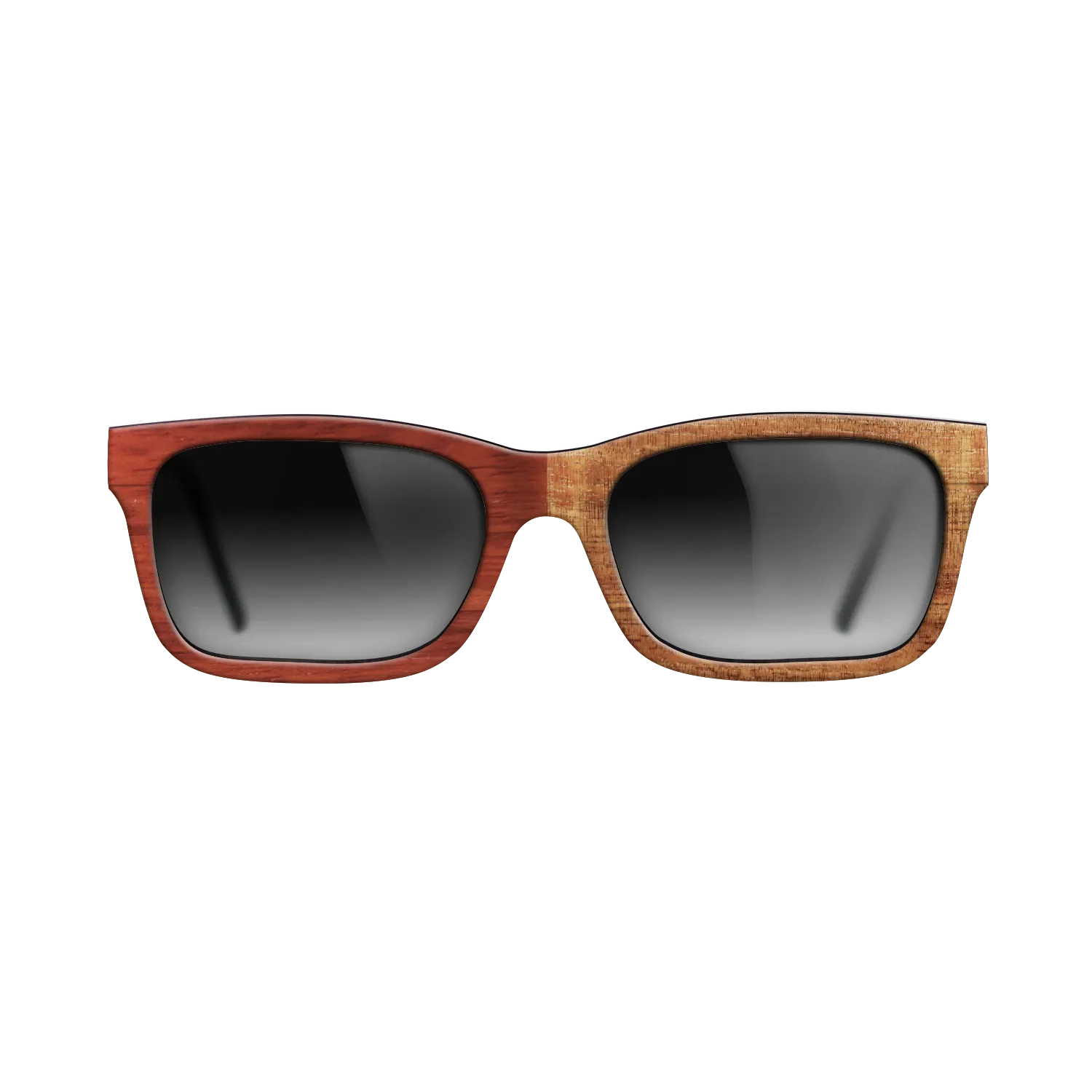 Bocote,Koa,Fumed Eucalyptus,Poplar Dyed: Red: Patch - The Sage - Rectangle - 1494 - SIRIS wood optic